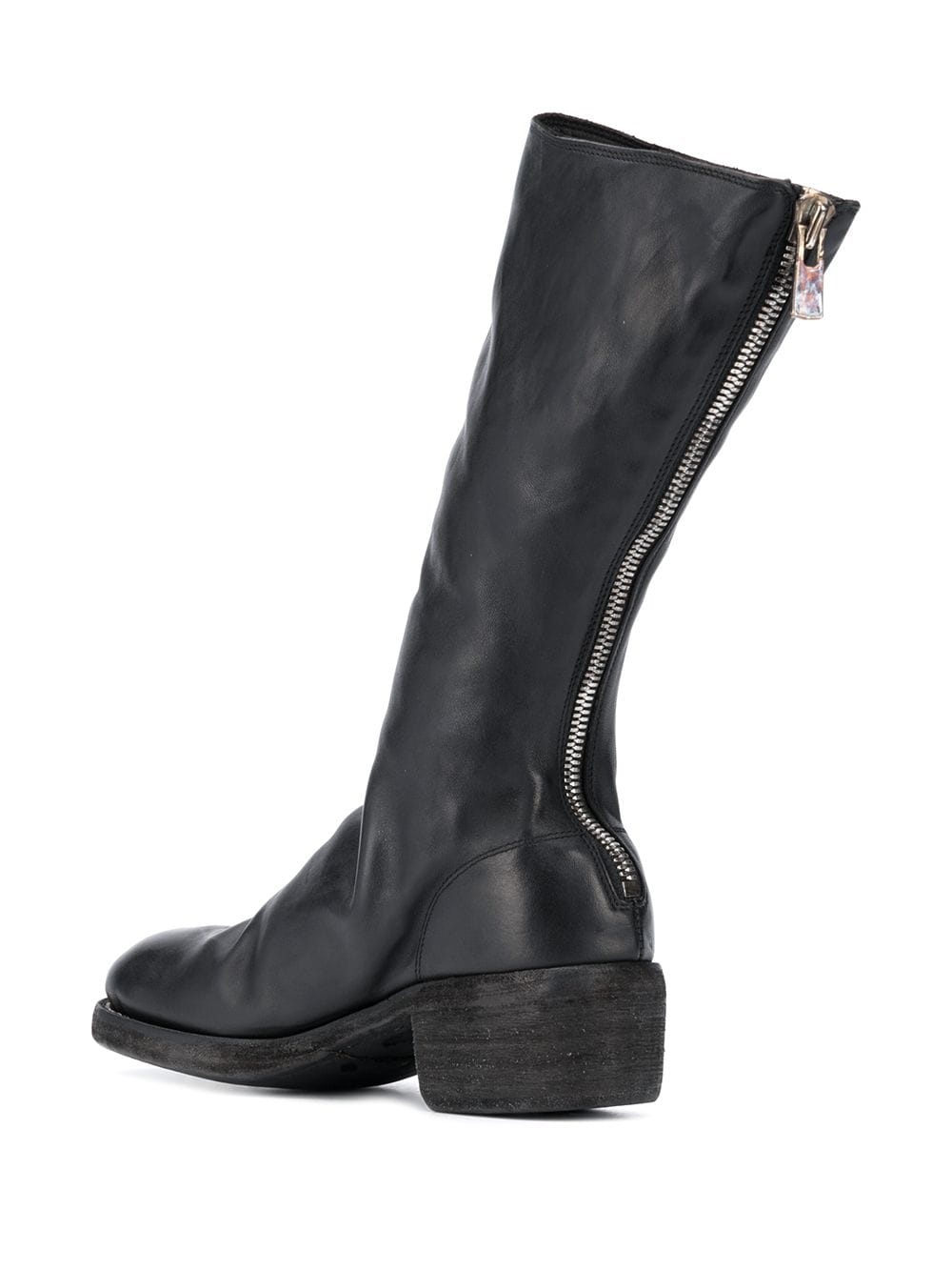 zipped knee-length boots - 3