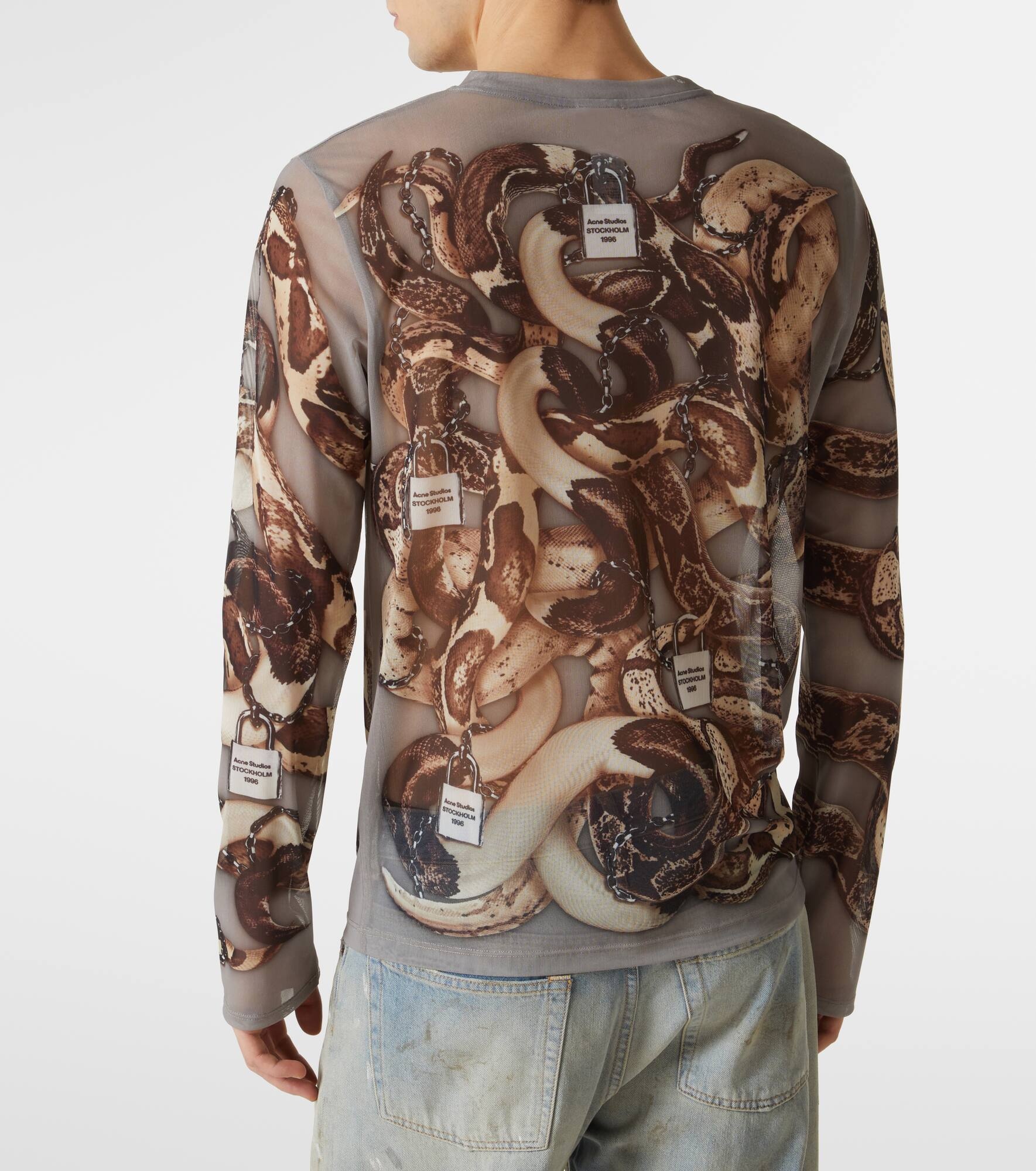 Printed mesh T-shirt - 4