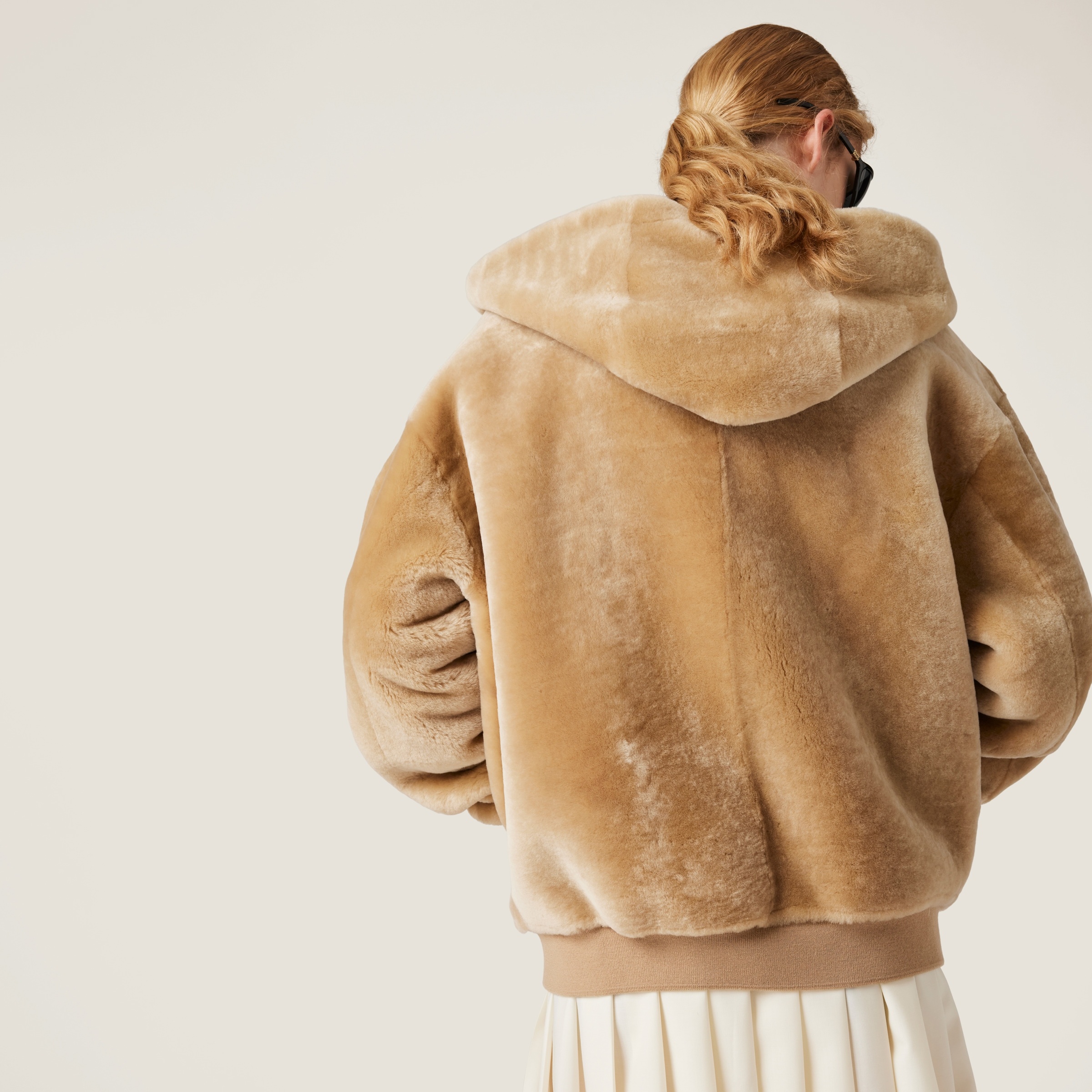 Shearling hoodie jacket - 3