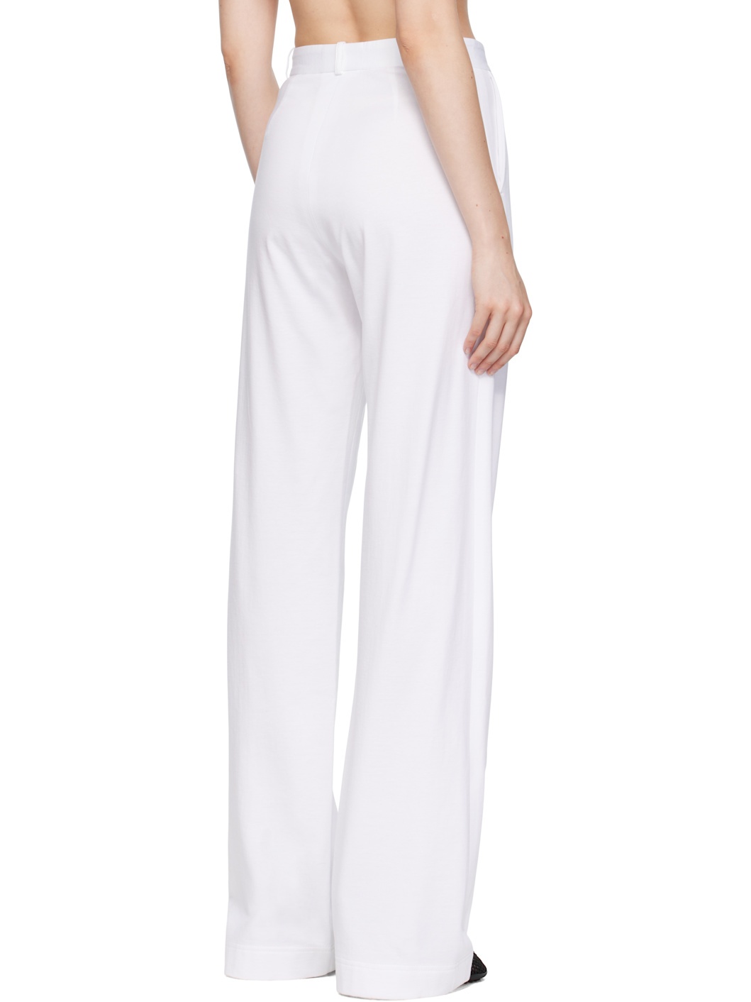 White Classic Trousers - 3