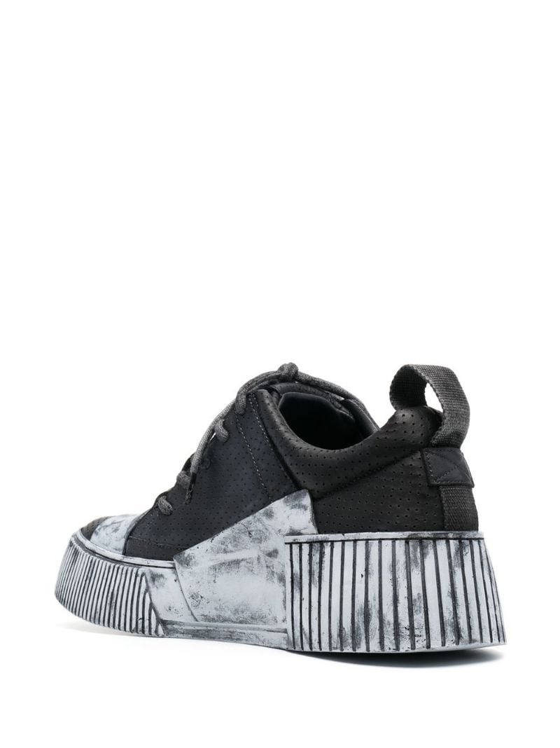 distressed-finish trainers - 3