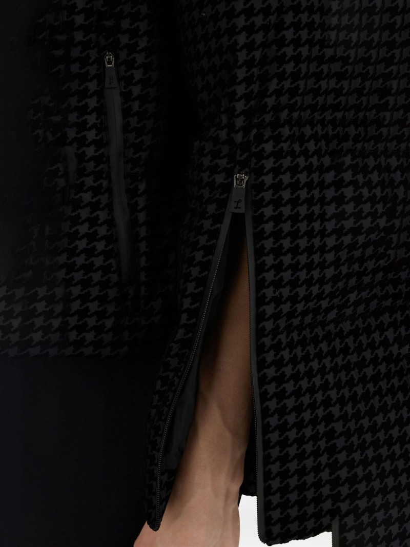 Herno houndstooth quilted jacket outlook