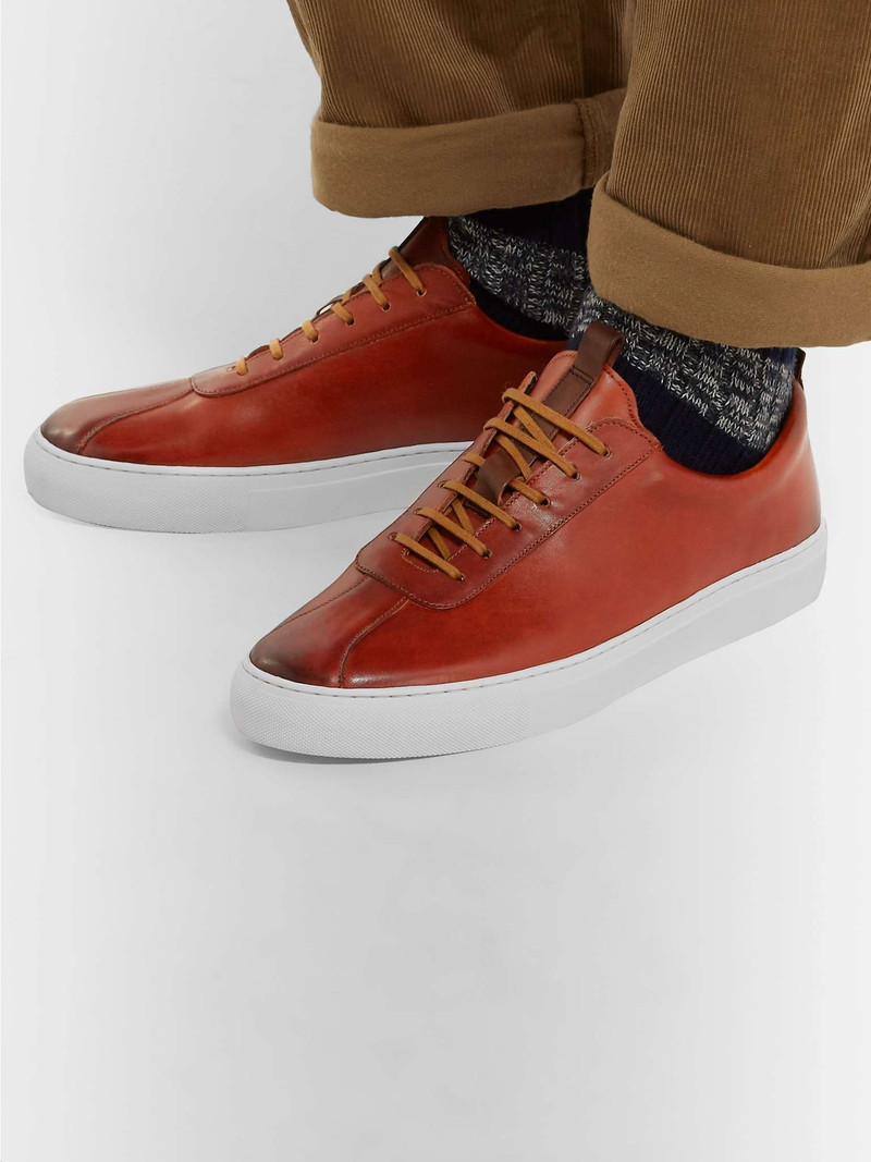 Grenson Hand-Painted Leather Sneakers outlook