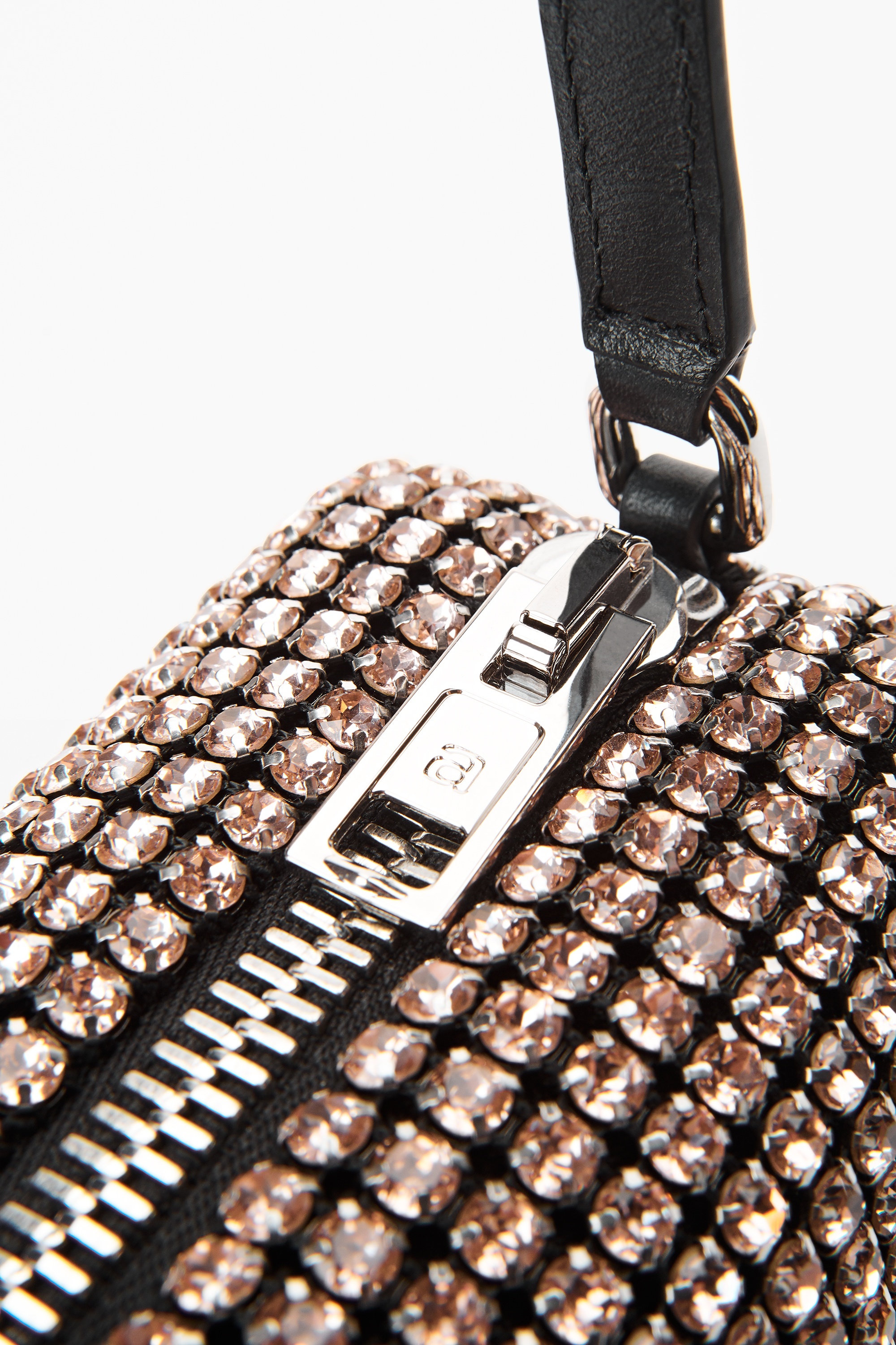 HEIRESS MEDIUM POUCH IN CRYSTAL MESH - 4