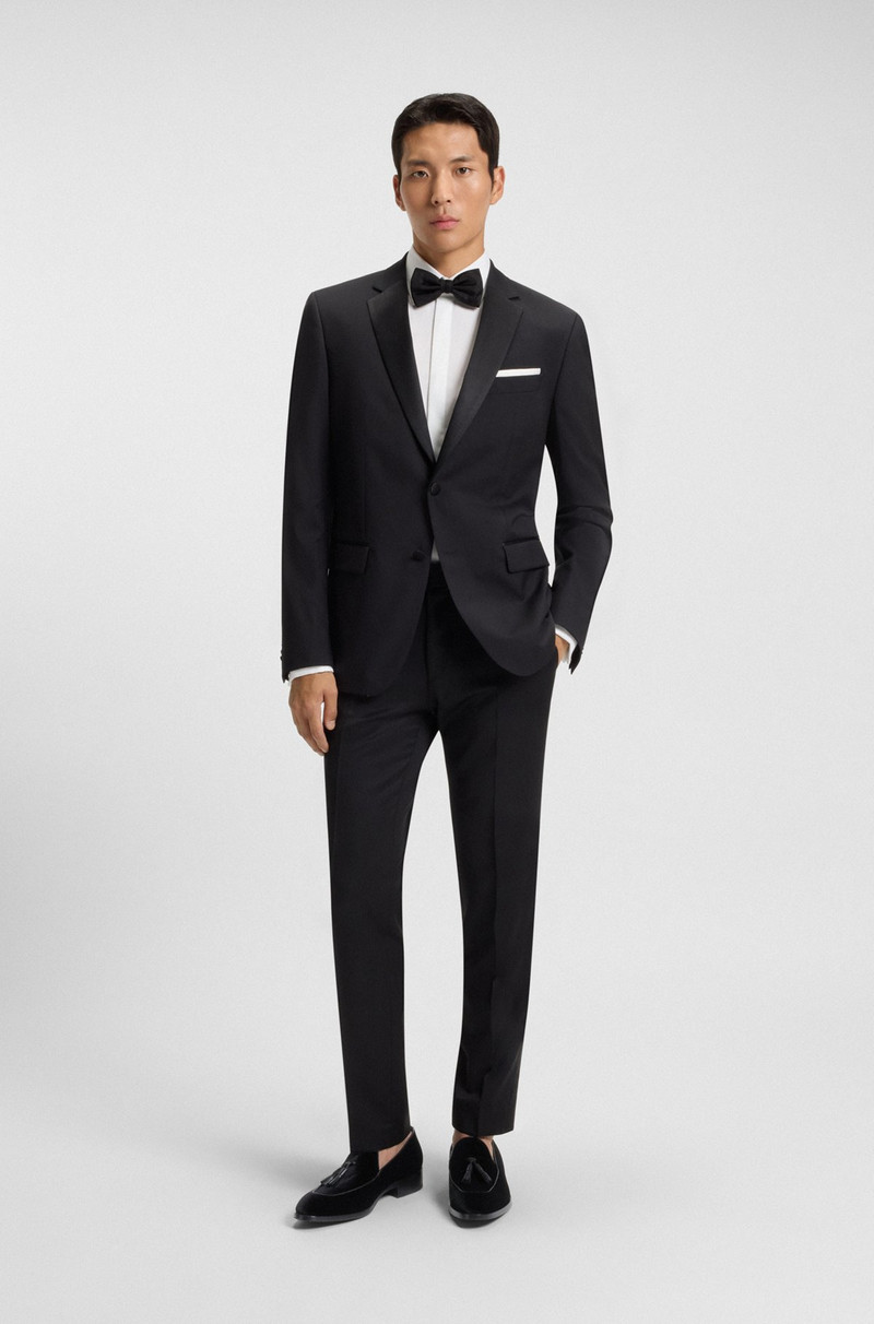 BOSS ITALIAN-MADE VELVET LOAFERS WITH TASSEL TRIM outlook