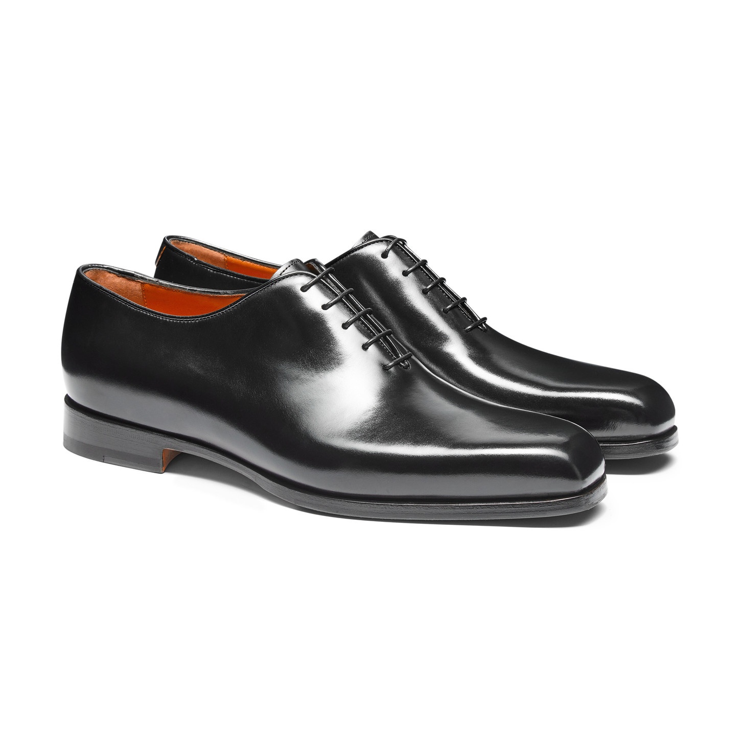 Men's black leather Oxford shoe - 3