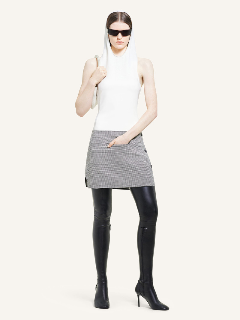 courrèges OBLIQUE HOUNDSTOOTH MINI SKIRT outlook