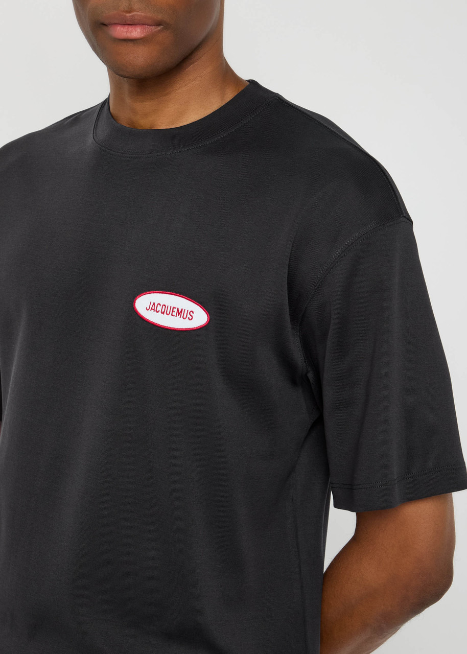Jacquemus Le T-shirt Logo-embroidered Cotton T-shirt - 5