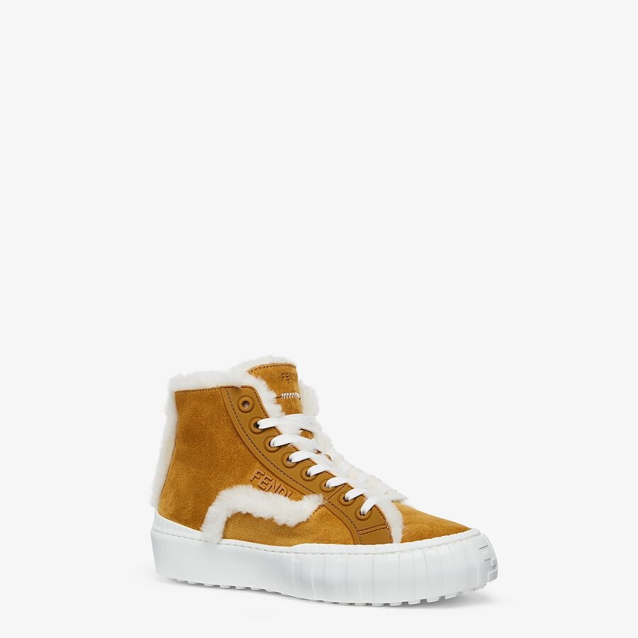 Yellow suede high-tops - 2