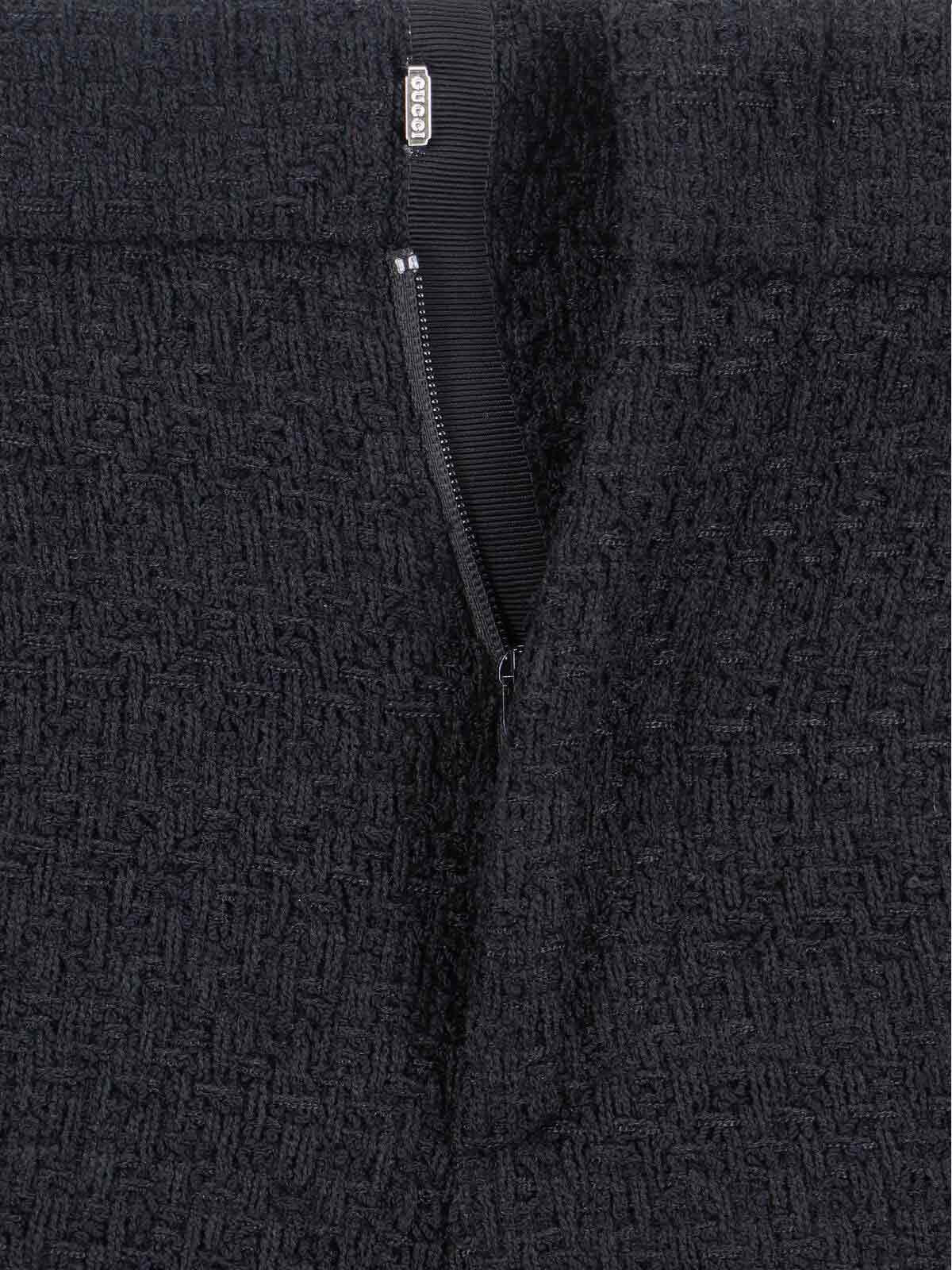 TWEED STRAIGHT PANTS - 5