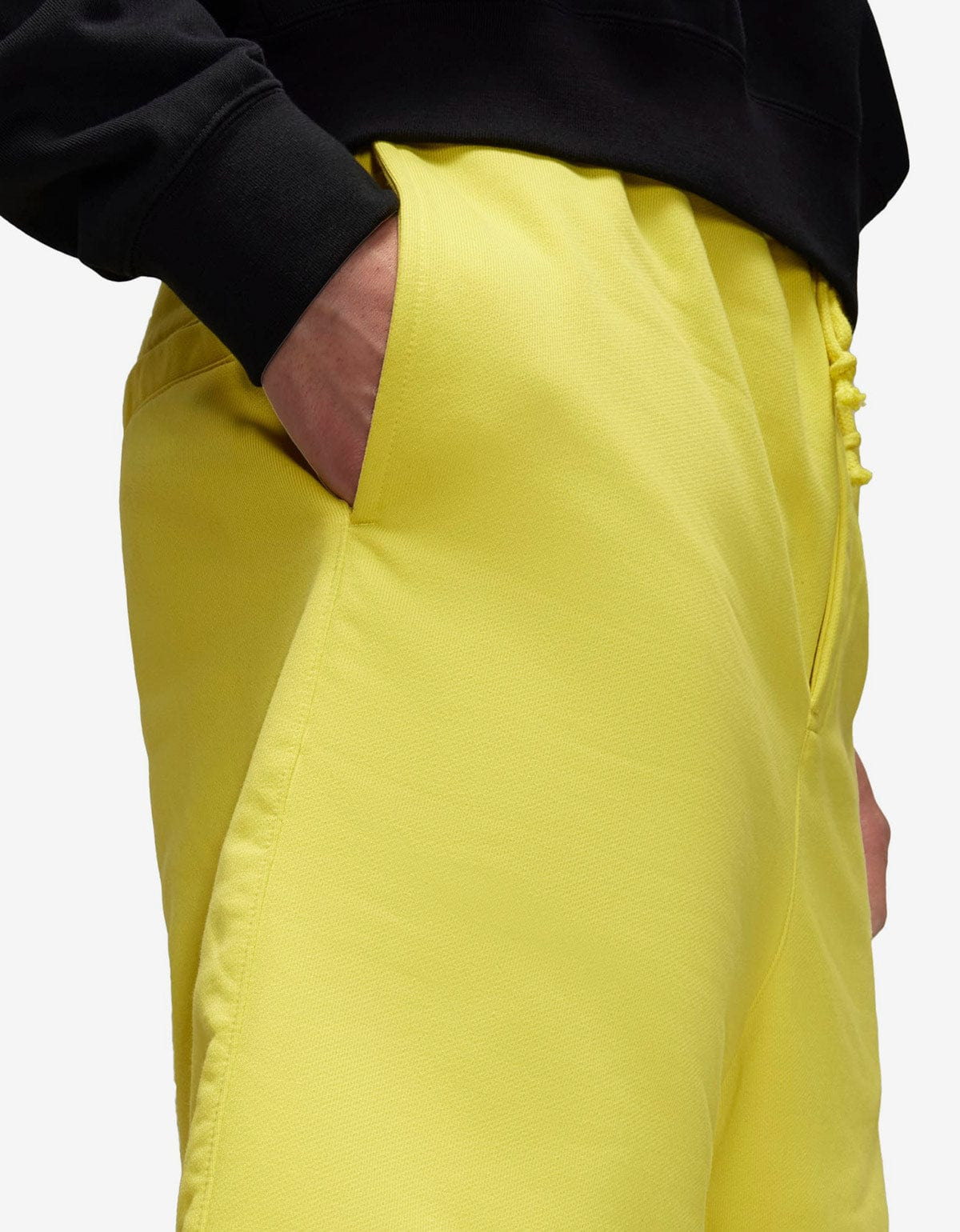 Y-3 Yellow Logo Sweat Shorts - 7