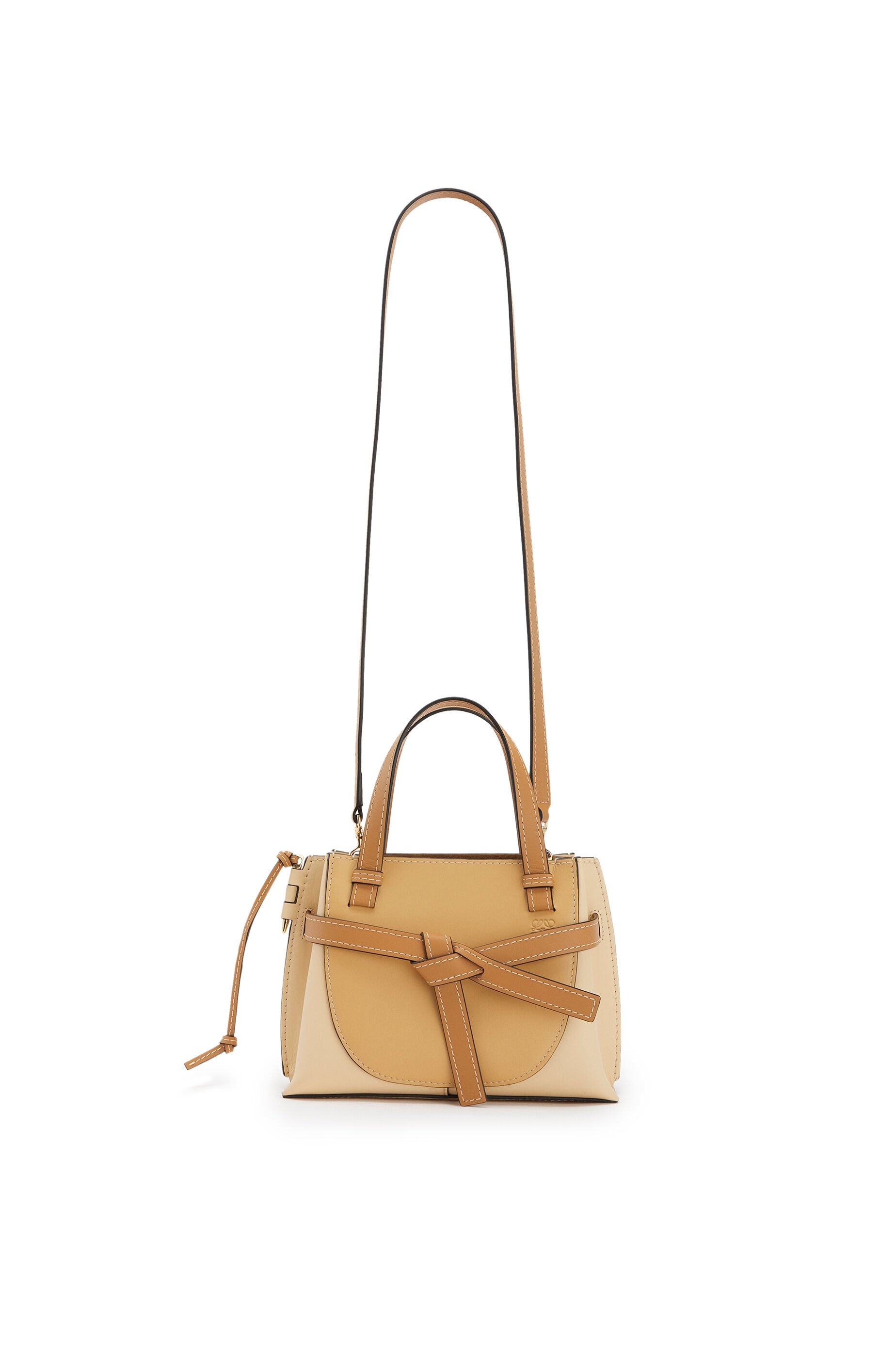 Mini Gate Top Handle bag in natural calfskin - 4