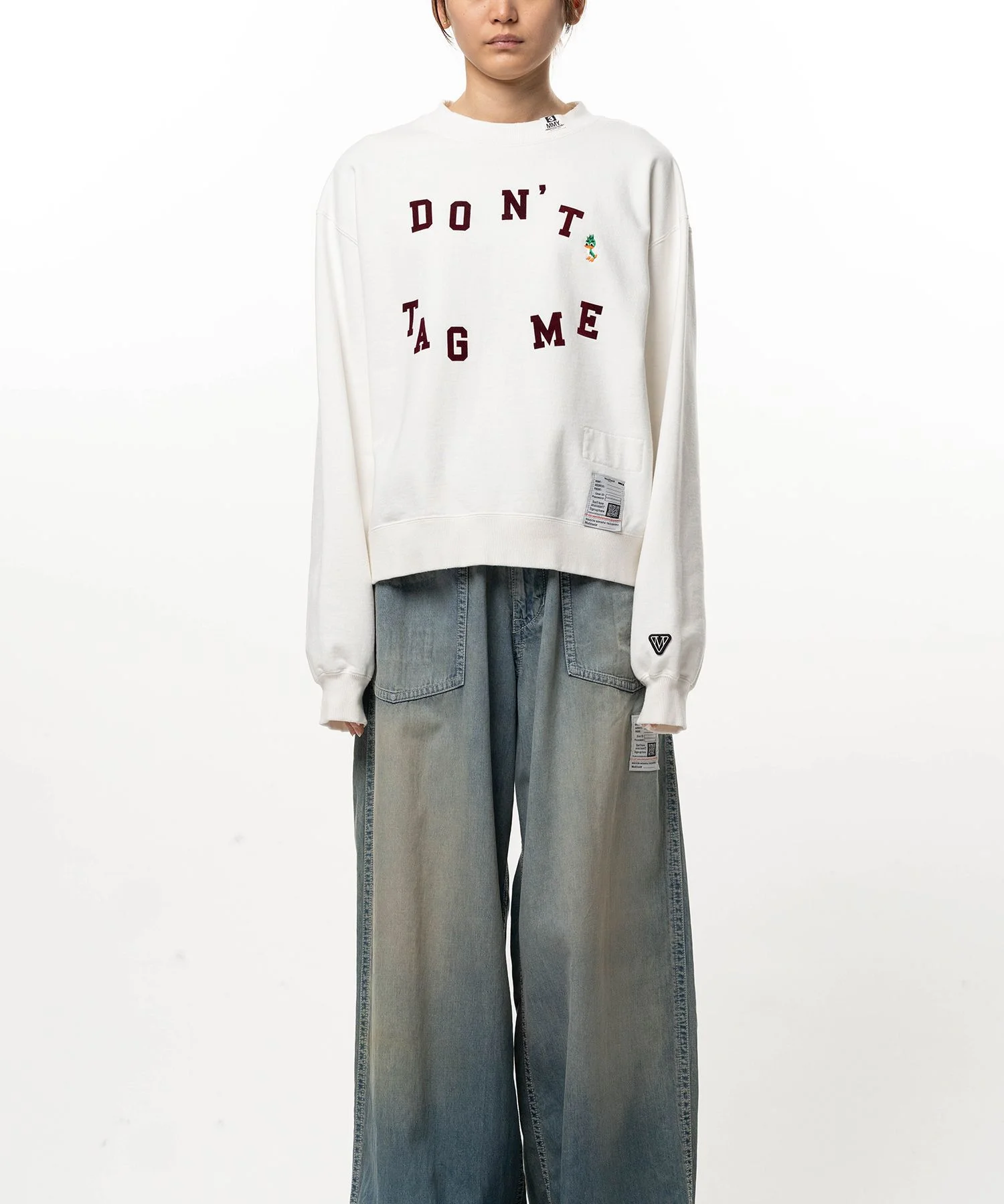 Don't Tag Me. Flocky Printed Sweatshirt - 1