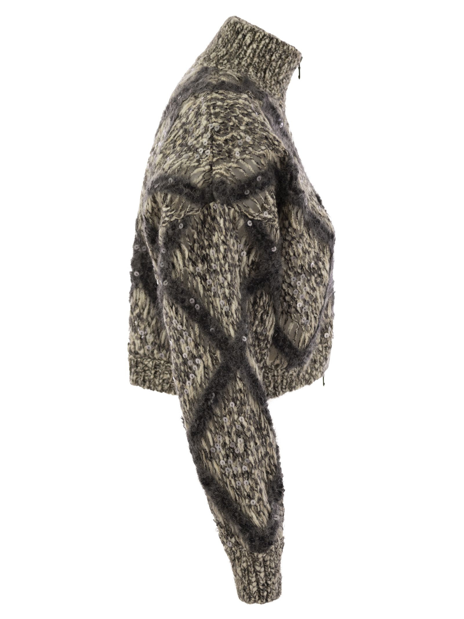 Brunello Cucinelli Women Knitted Wool-Blend Cardigan - 3