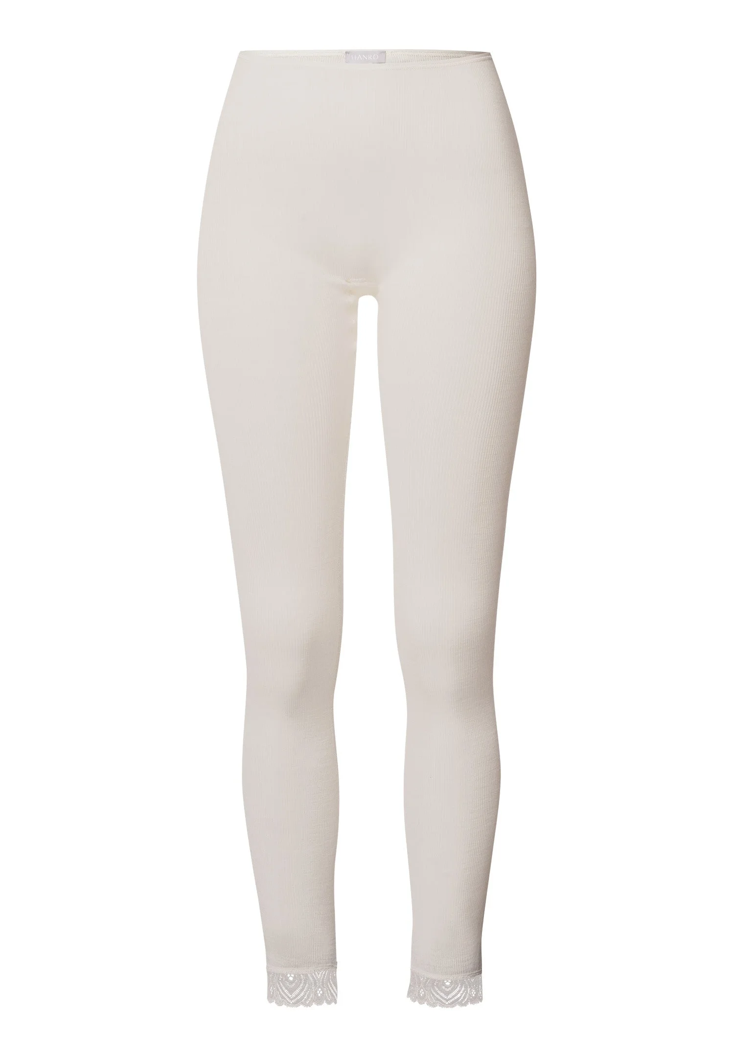 Woolen Lace Lace Trim Wool And Silk Leggings - 1