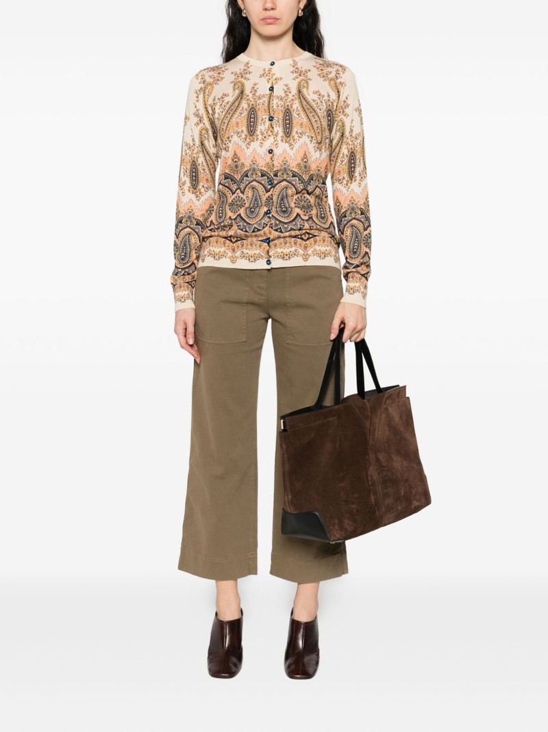 Etro paisley-print cardigan outlook