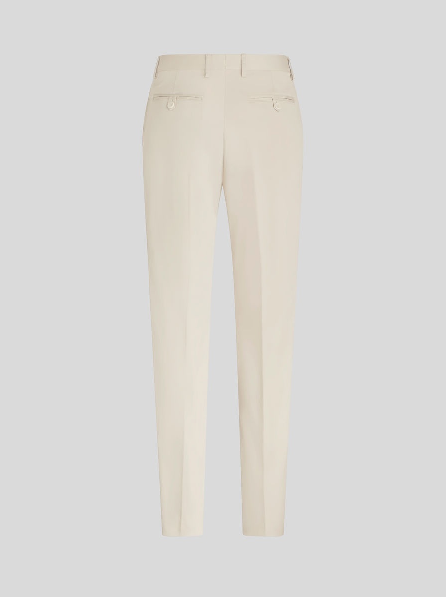 COTTON GABARDINE TROUSERS - 2