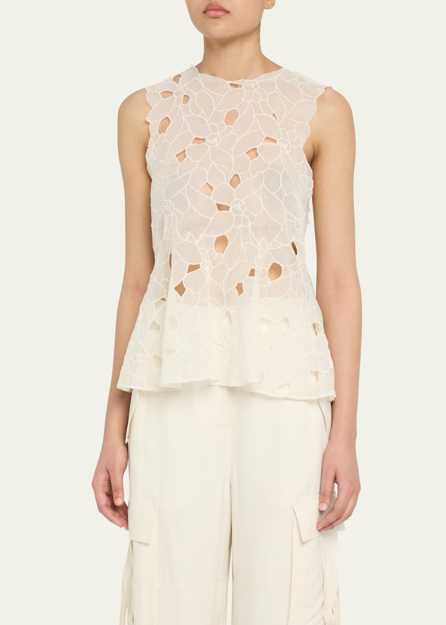 Ali Embroidered Sleeveless Top - 4