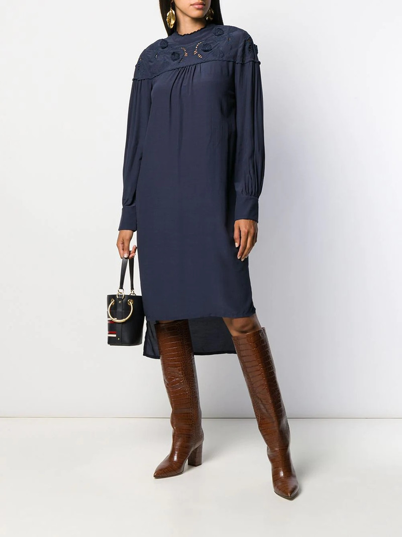 See by Chloé floral embroidered shift 드레스 outlook