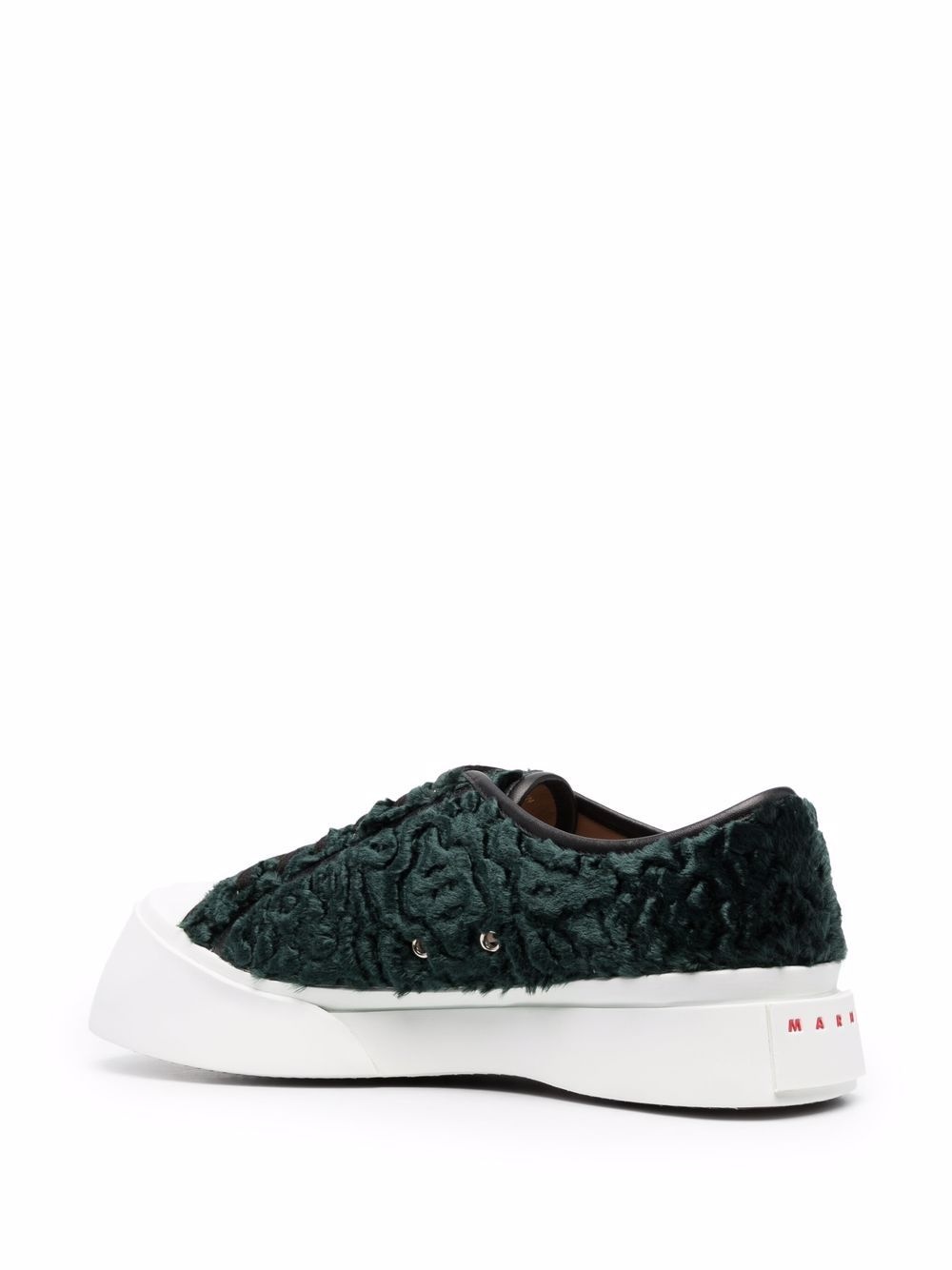 textured low-top sneakers - 3