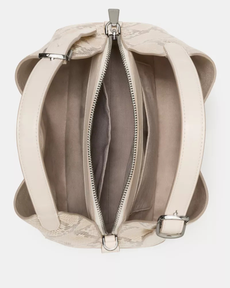 Deco Snake Embossed Crossbody Tote Bag 4