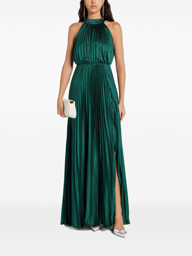 Monique Lhuillier pleated maxi dress outlook