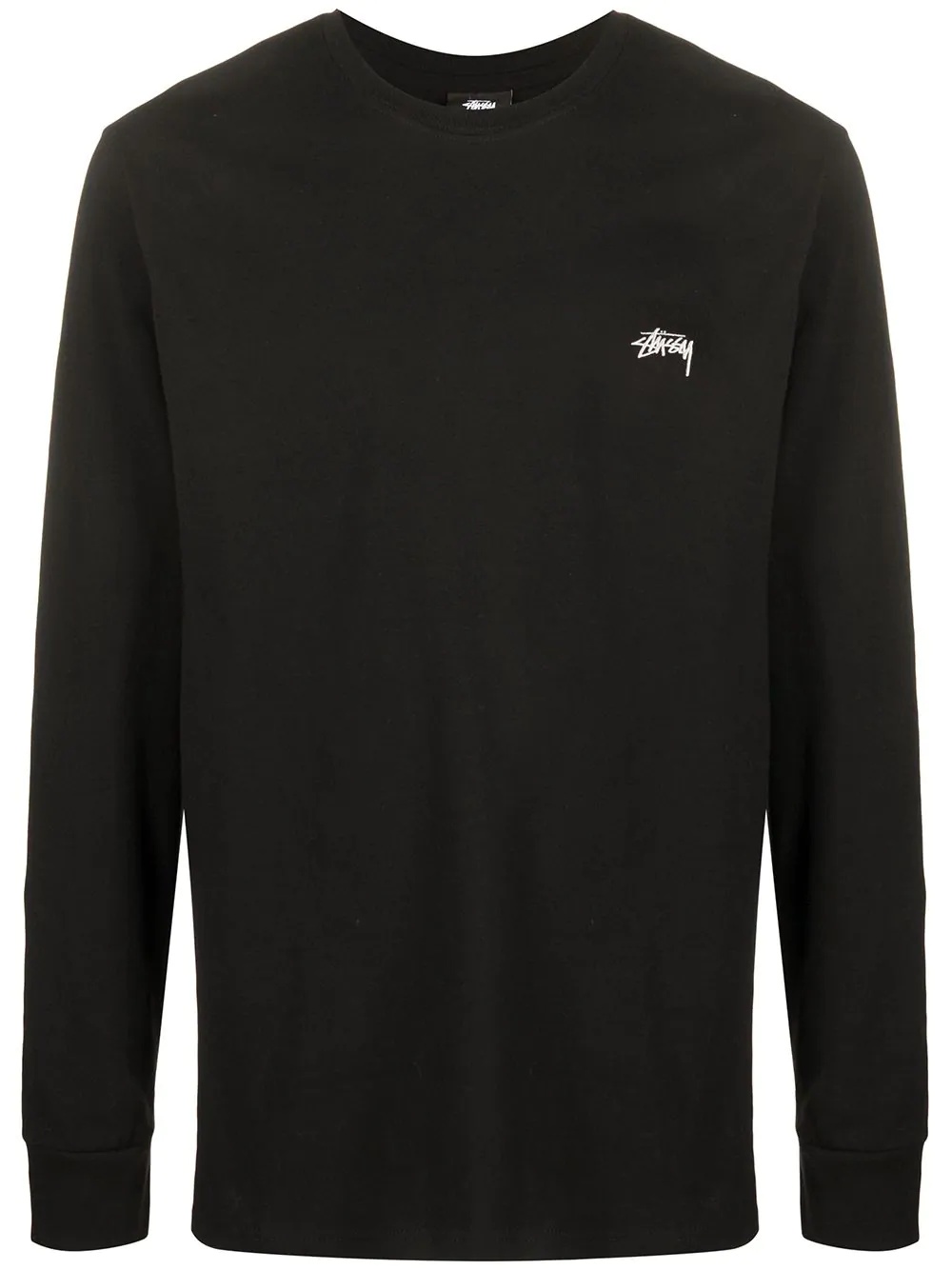 logo-print long-sleeved T-shirt - 1