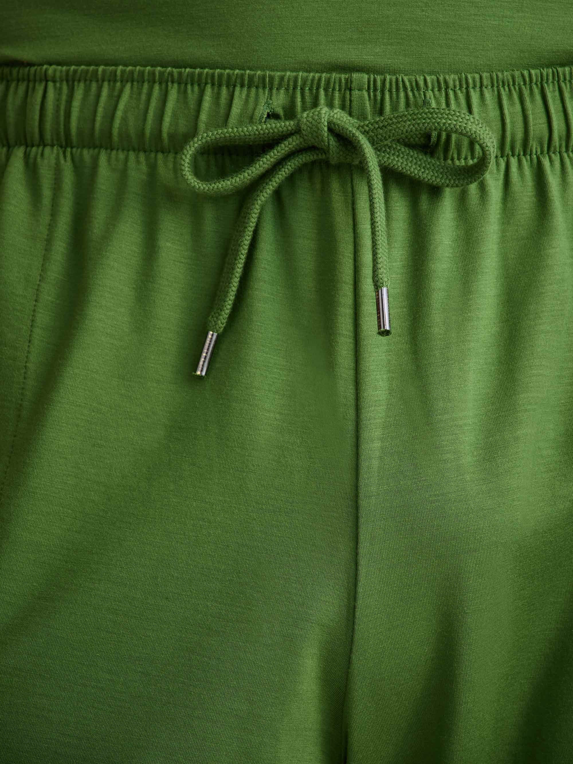 Men's Lounge Shorts Basel Micro Modal Stretch Leaf Green - 5