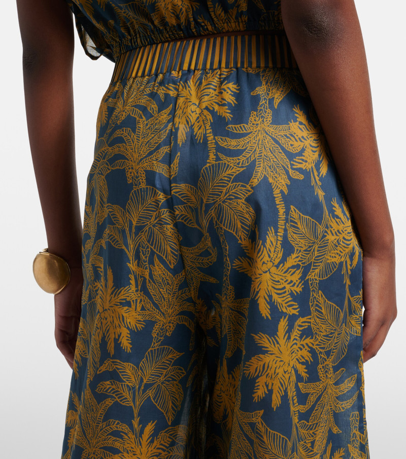 Itinérant cotton voile wide-leg pants 5