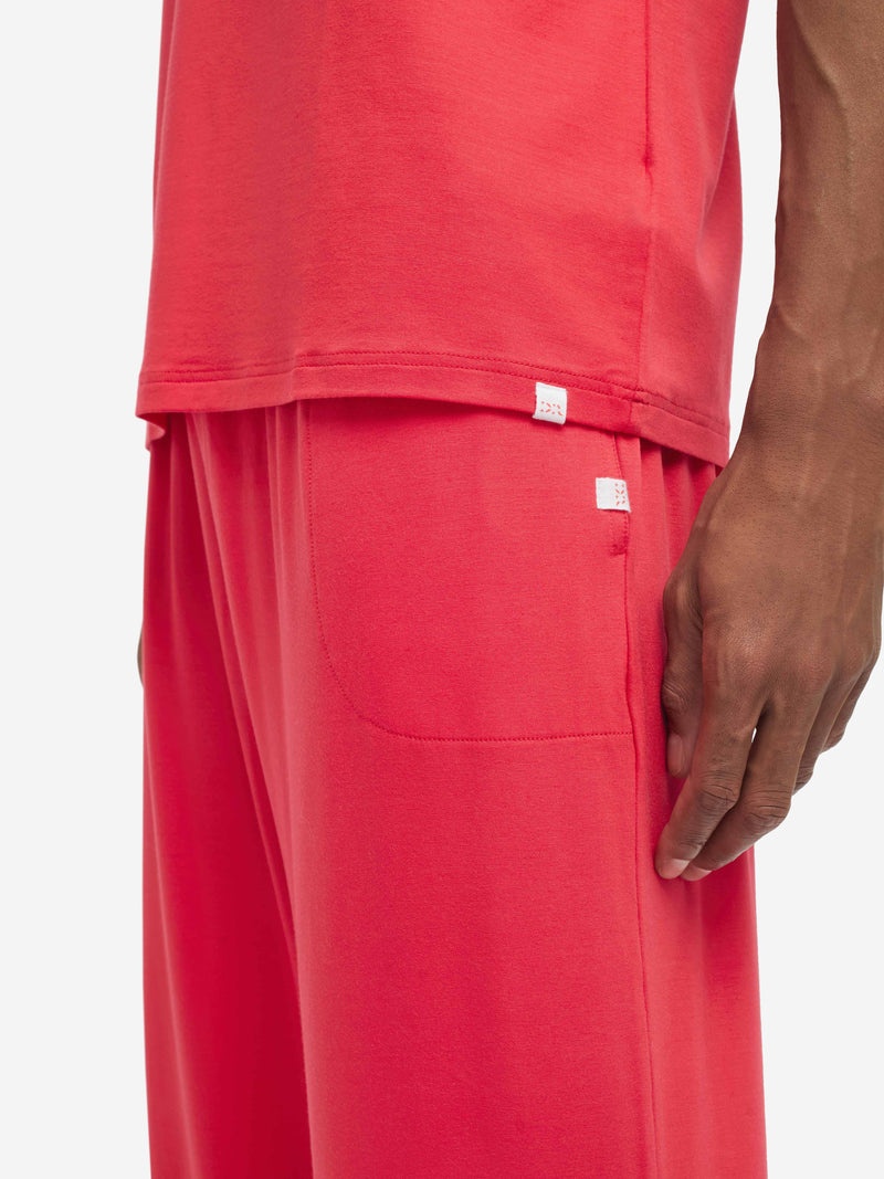 Men's T-Shirt Basel Micro Modal Stretch London Red - 8