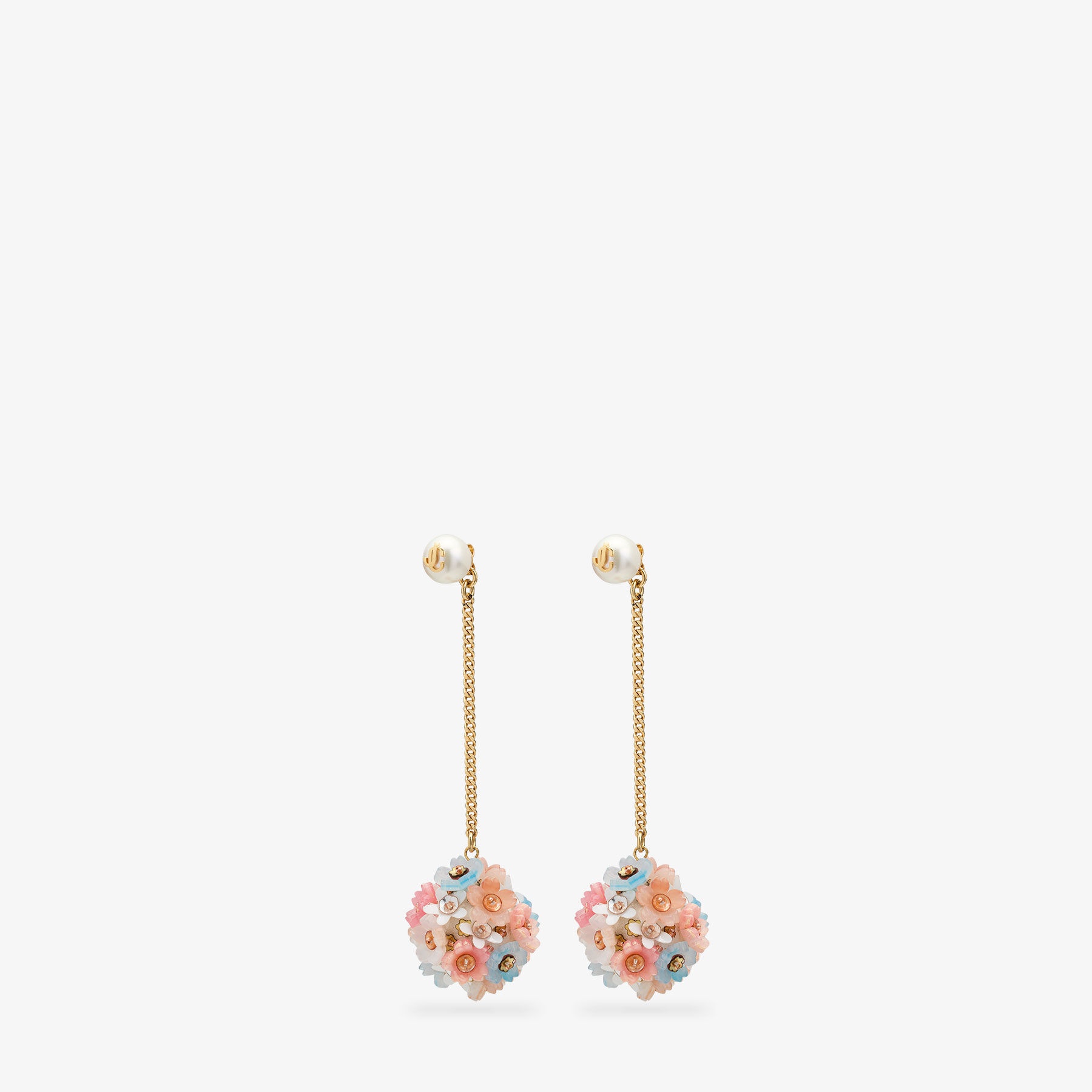 Daisy Pearl Drops
Gold Finish Metal Earrings with Daisies & Pearls - 2