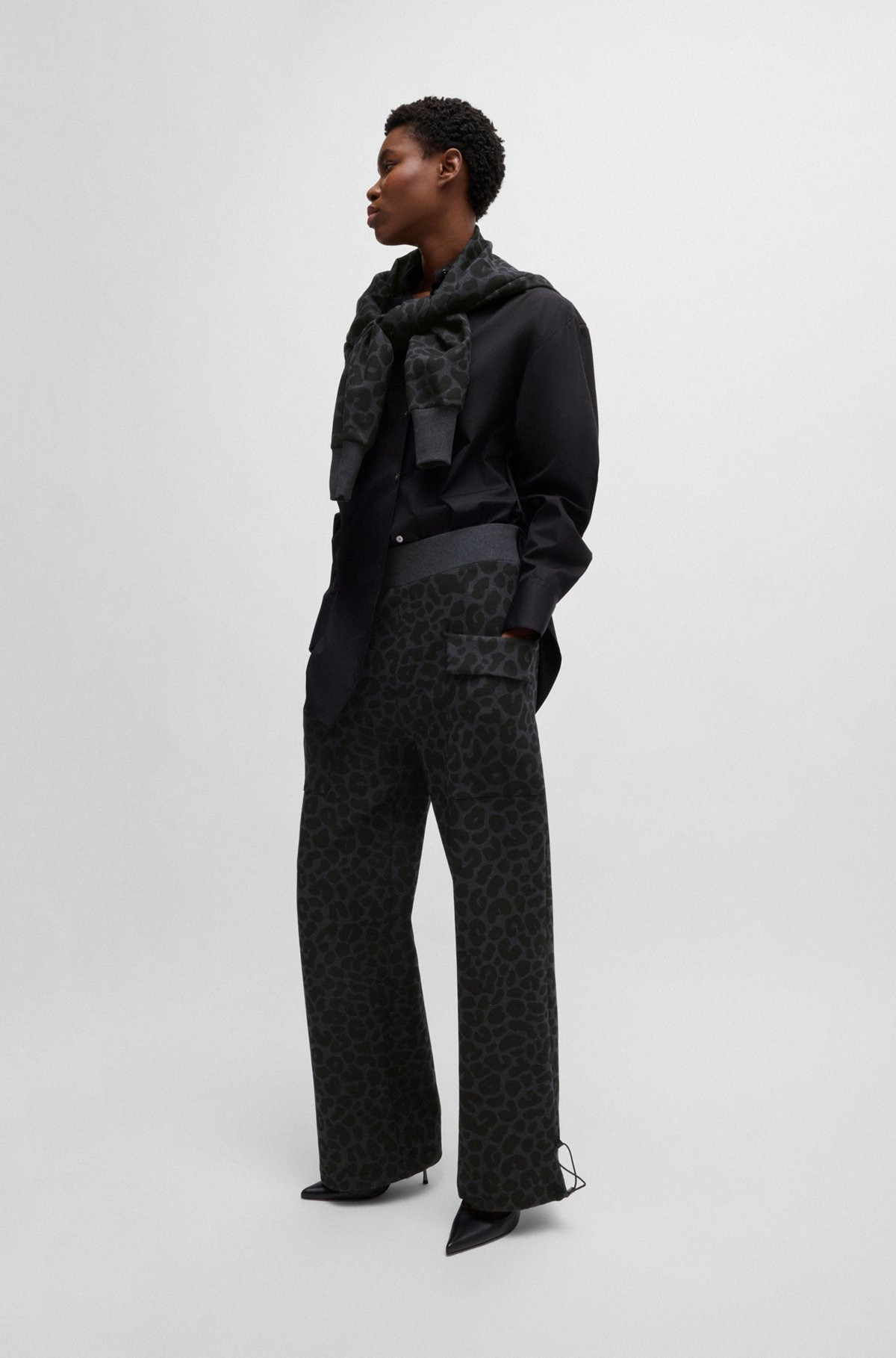 NAOMI X BOSS ANIMAL-PRINT TRACKSUIT BOTTOMS WITH ENERGEAR™ - 4