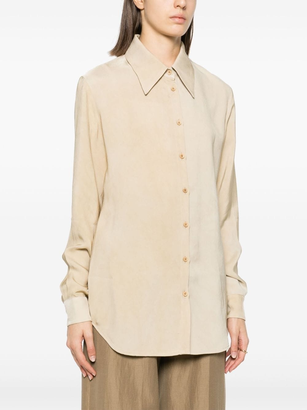 buttoned long-sleeve shirt - 3