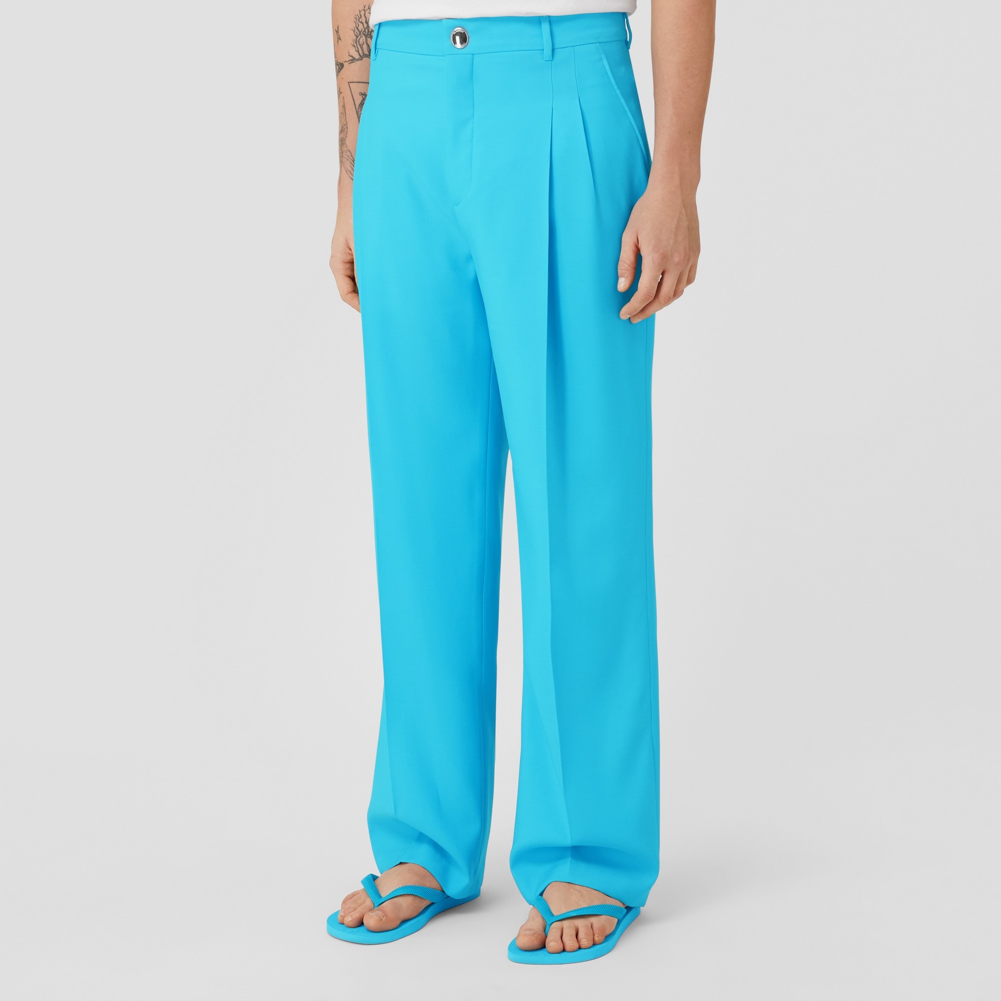 Wool Tailored Trousers - 4
