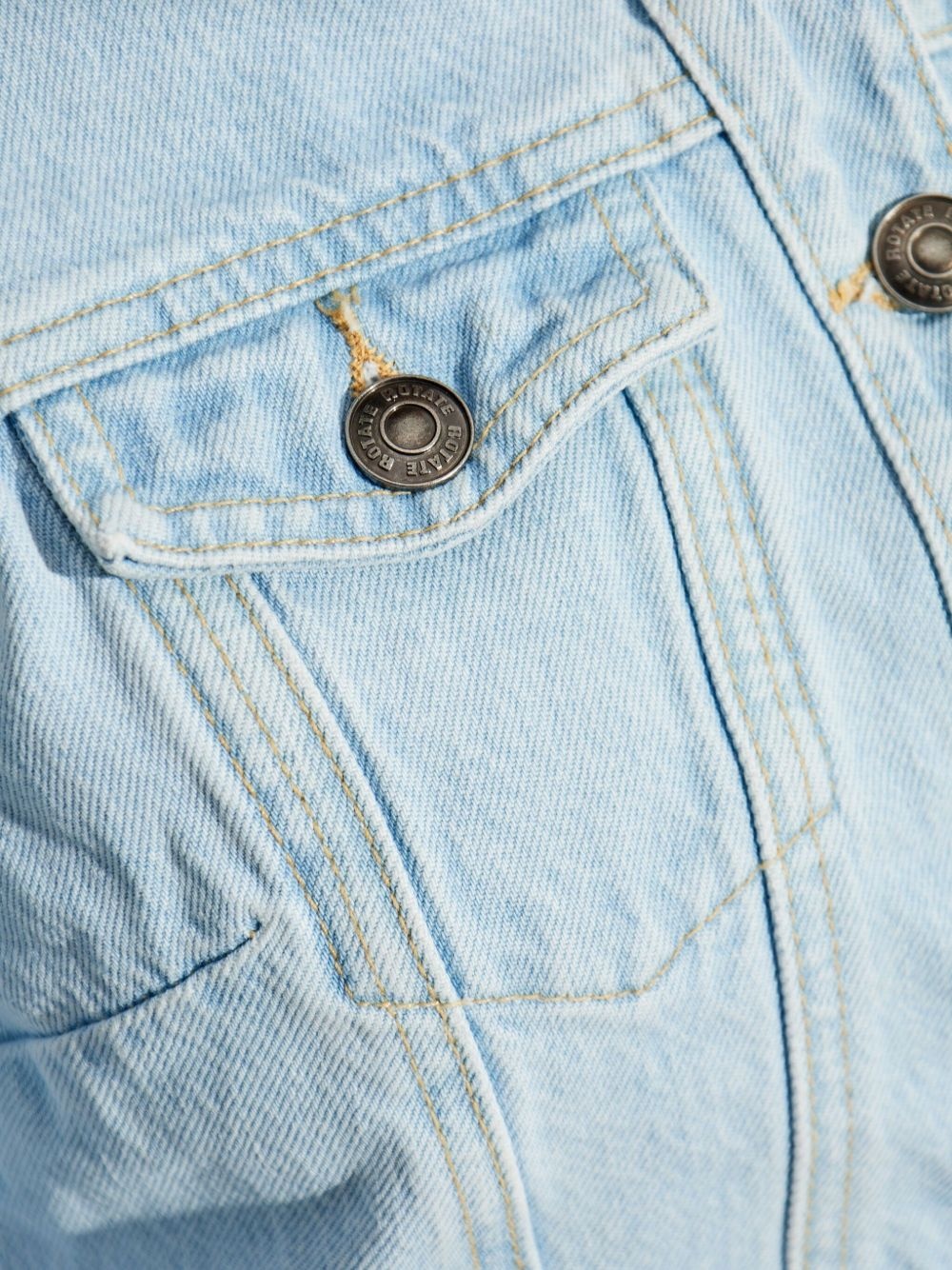 cropped denim jacket - 5