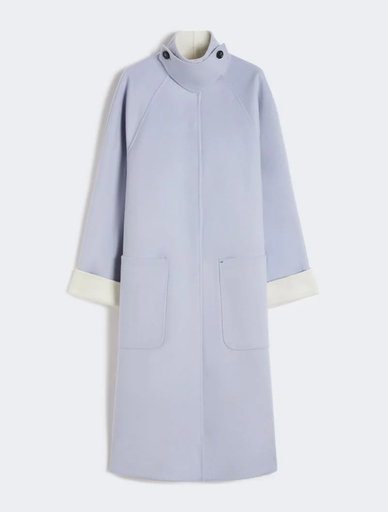 Reversible pure wool coat - avio - 1