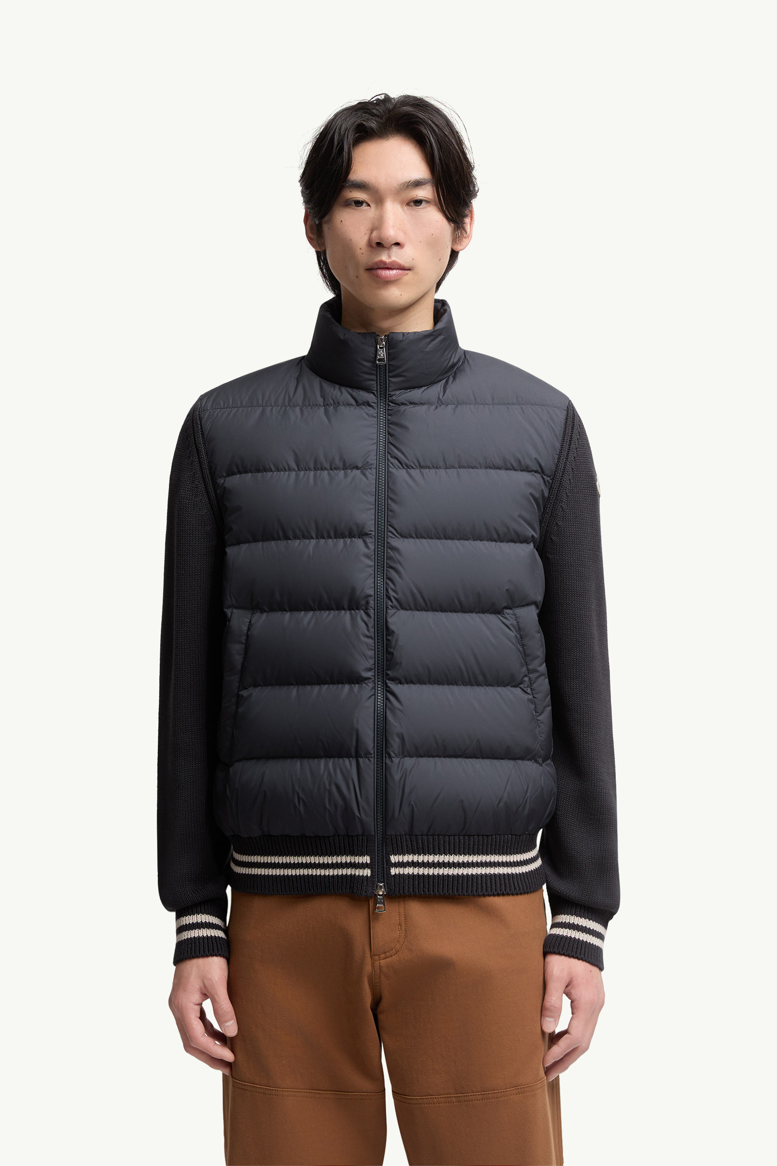 Padded Cotton Cardigan - 3