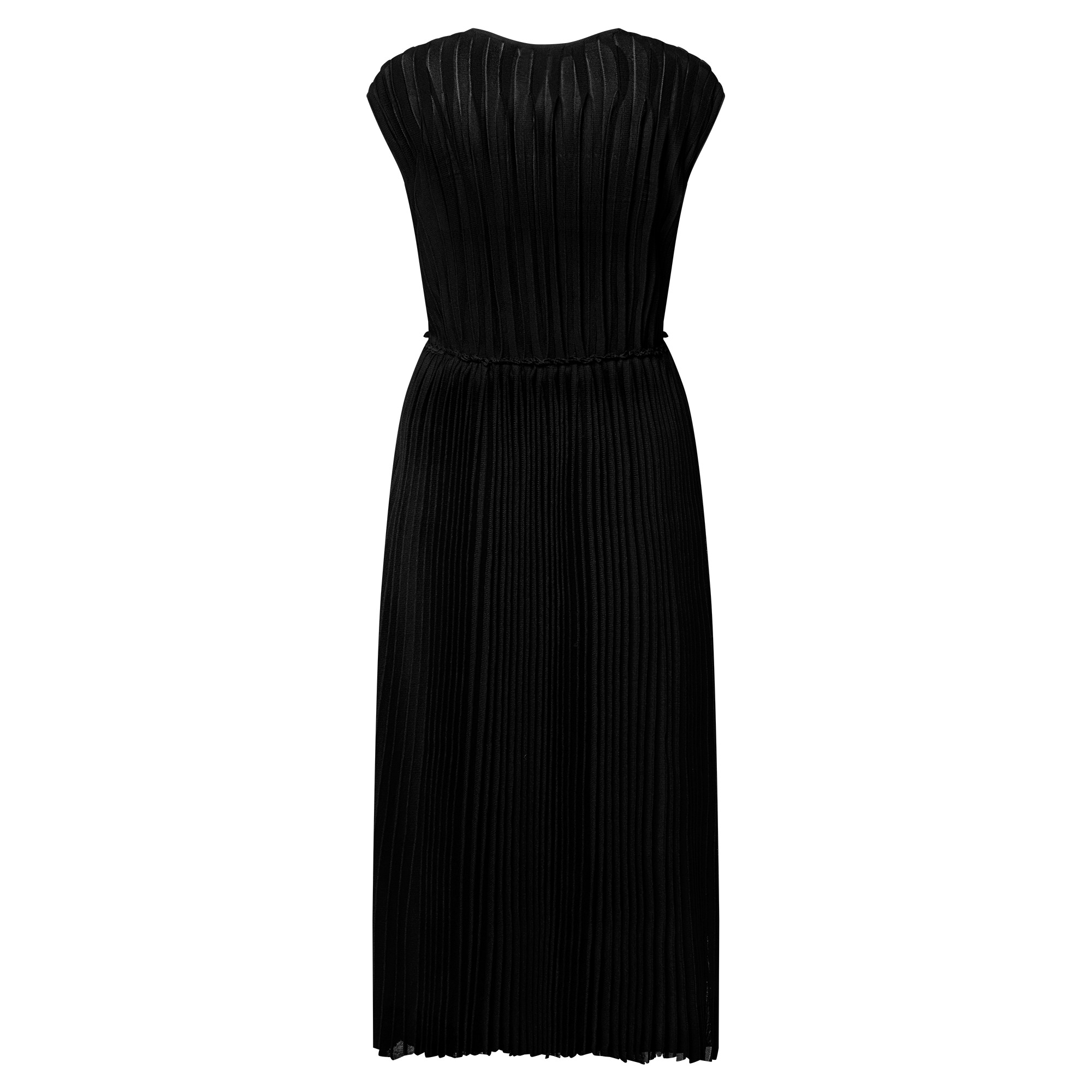 Pleated Silk Dress - 3
