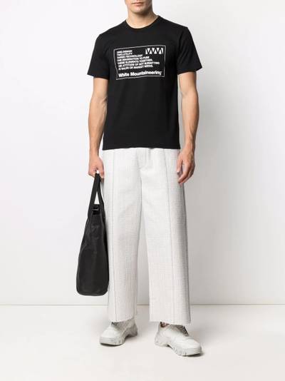 White Mountaineering label-print T-shirt outlook