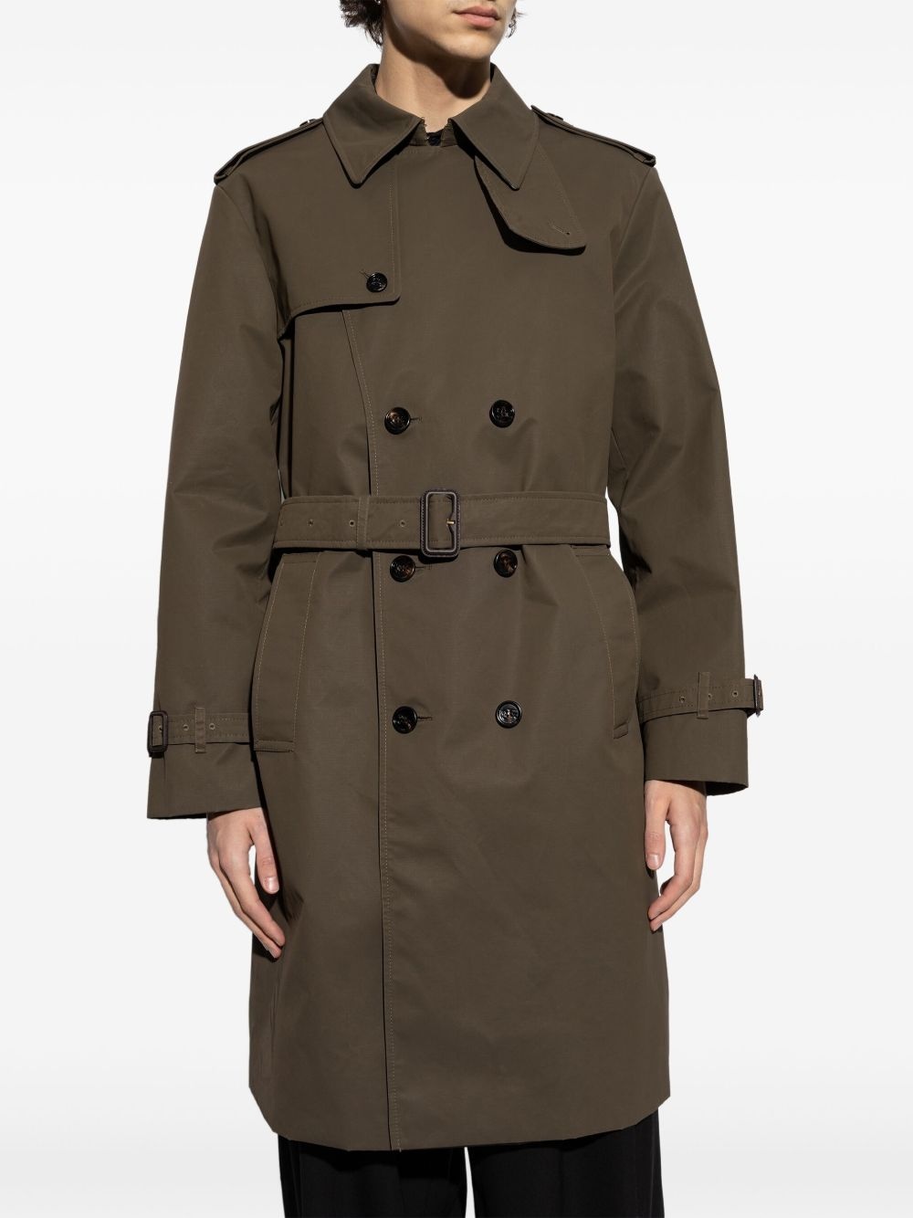 cotton trench coat - 3