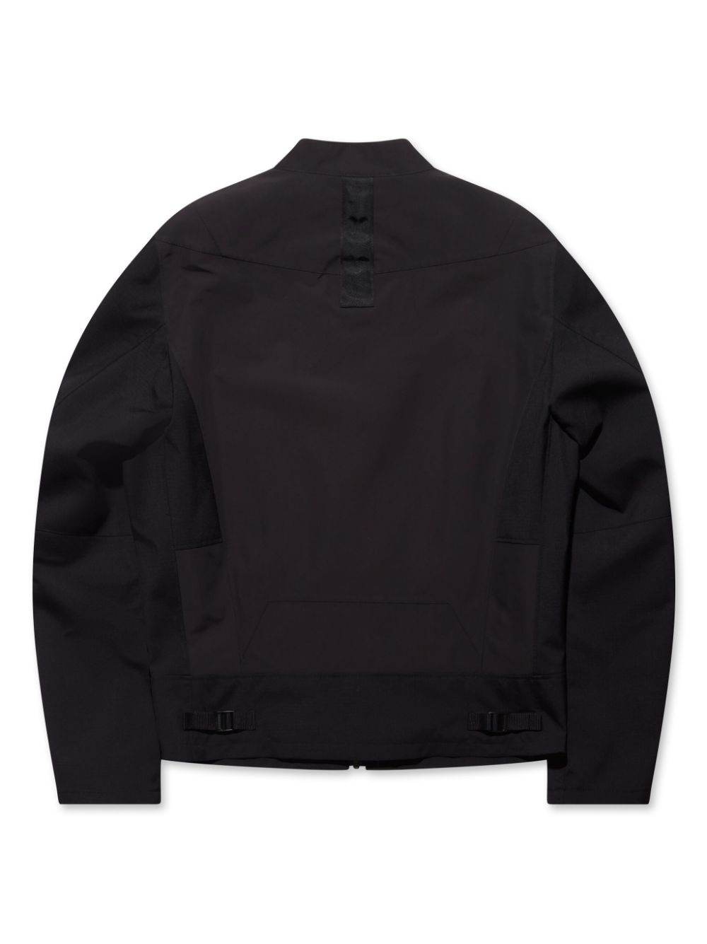 collarless zip-up bomber jacket - 2