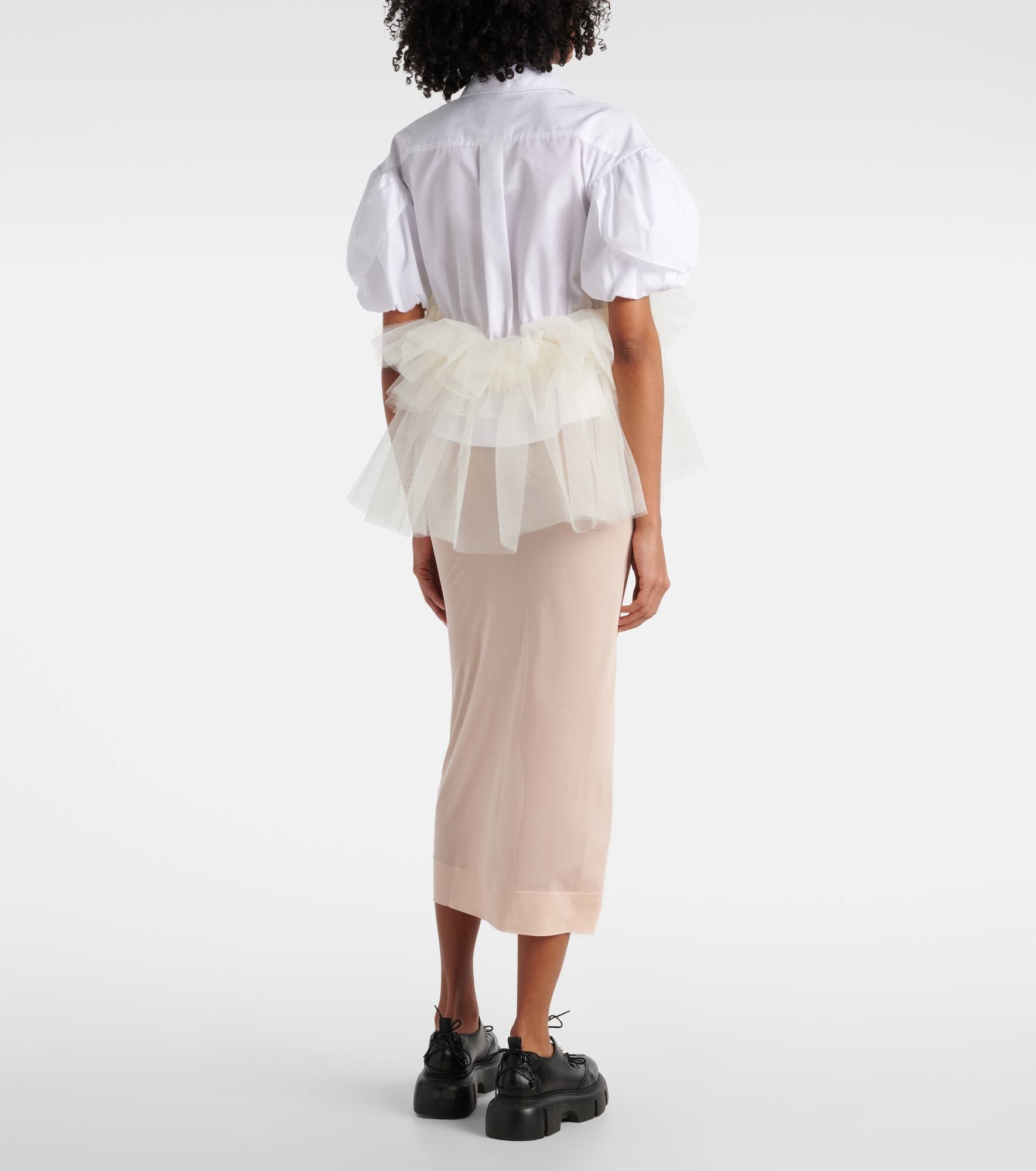 Sheer pencil skirt - 3