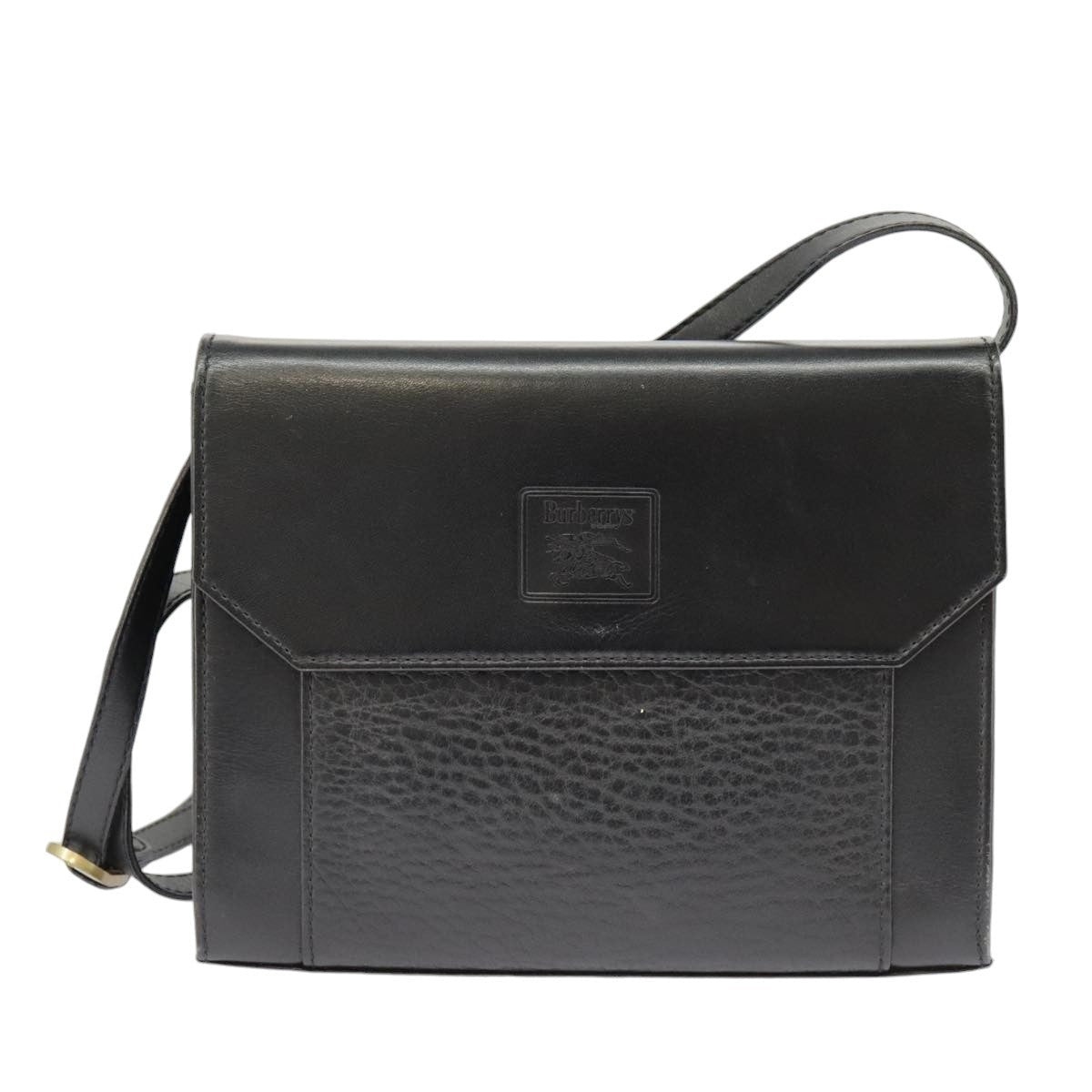 Burberry Shoulder Bag Leather Black - 13