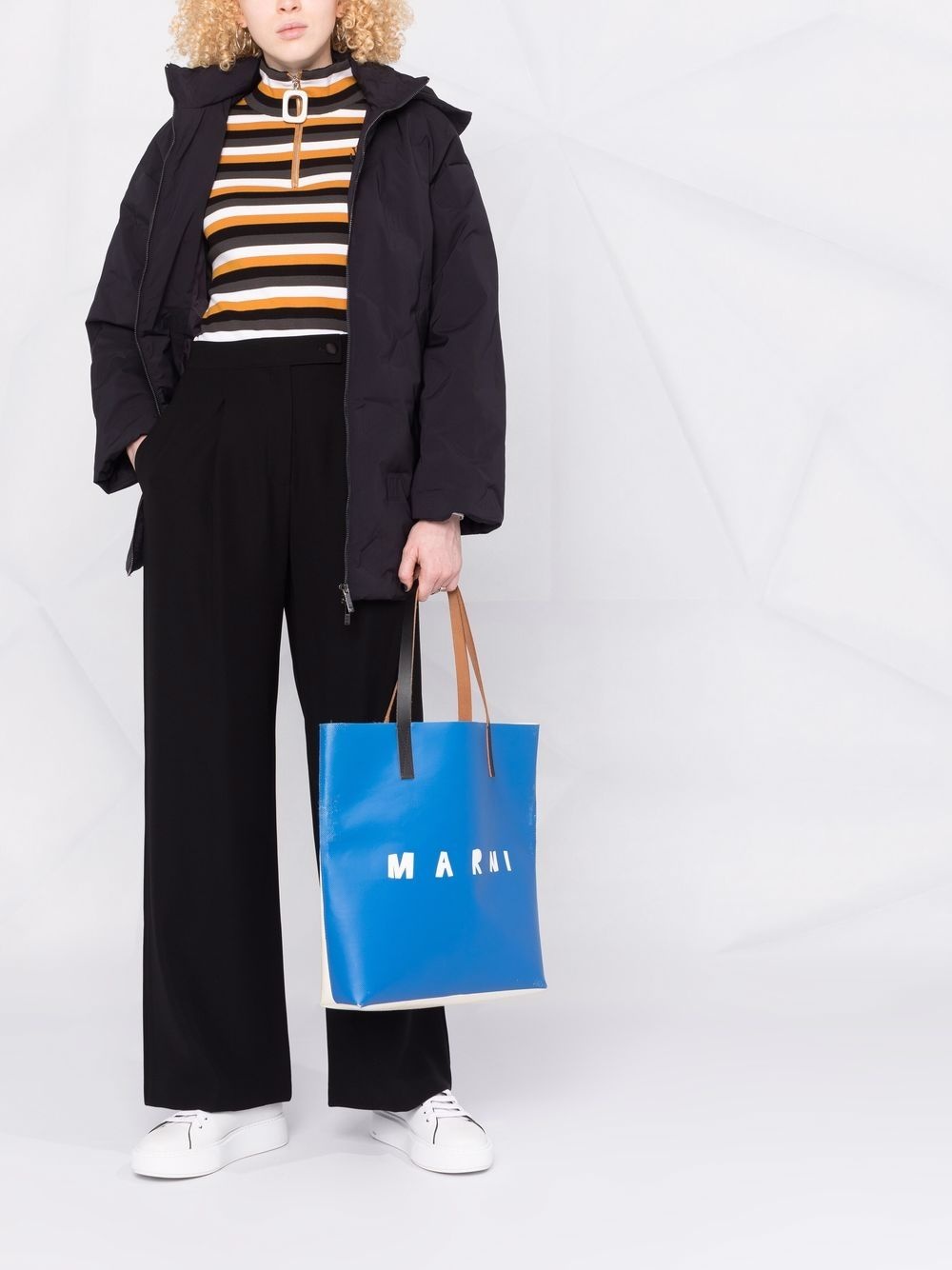 high-waist wide-leg trousers - 2
