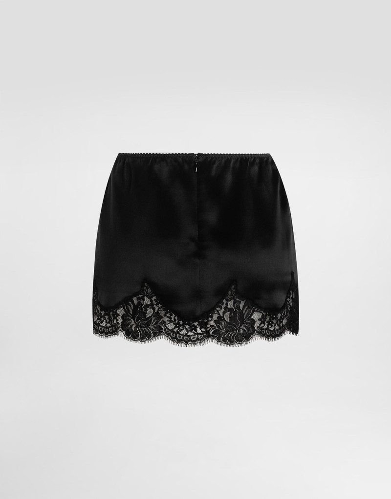 Short satin skirt 7