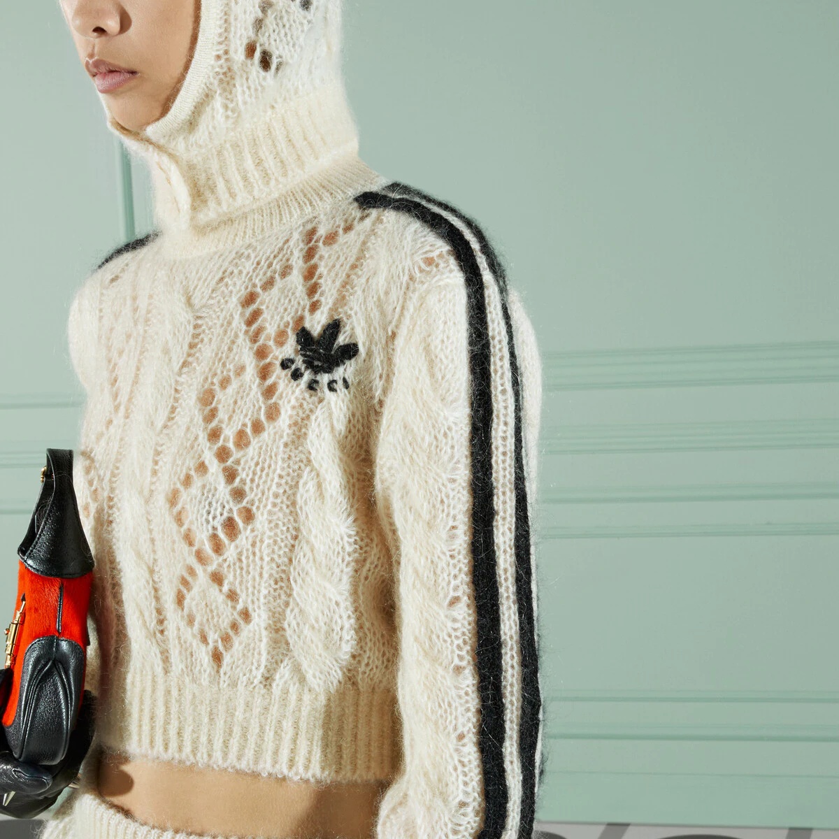 adidas x Gucci mohair knit sweater - 4