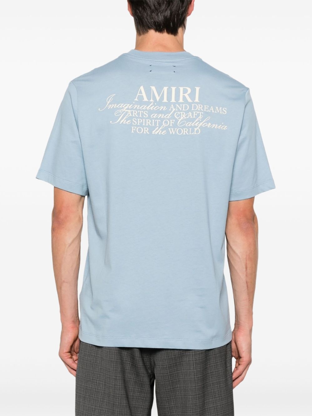 logo-tag cotton t-shirt - 3