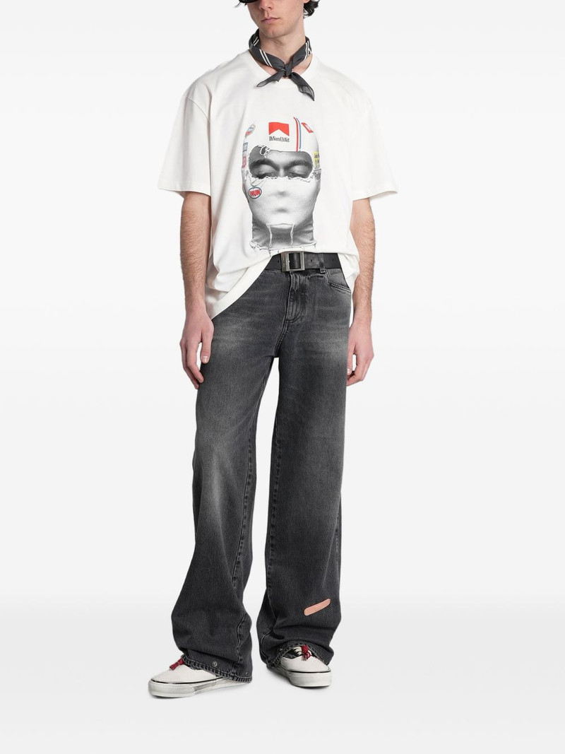 ih nom uh nit graphic-print cotton T-shirt outlook