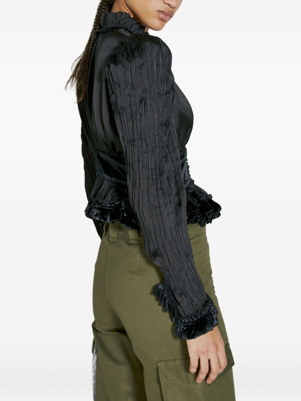 ruffle-detail shirt - 3