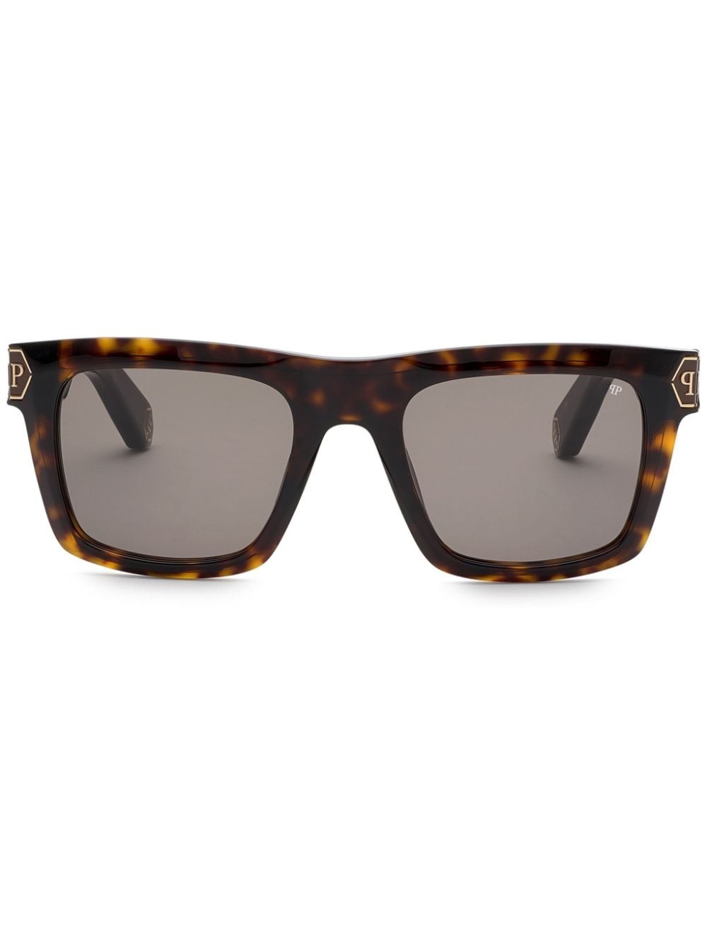 Hexagon rectangular-frame sunglasses - 1